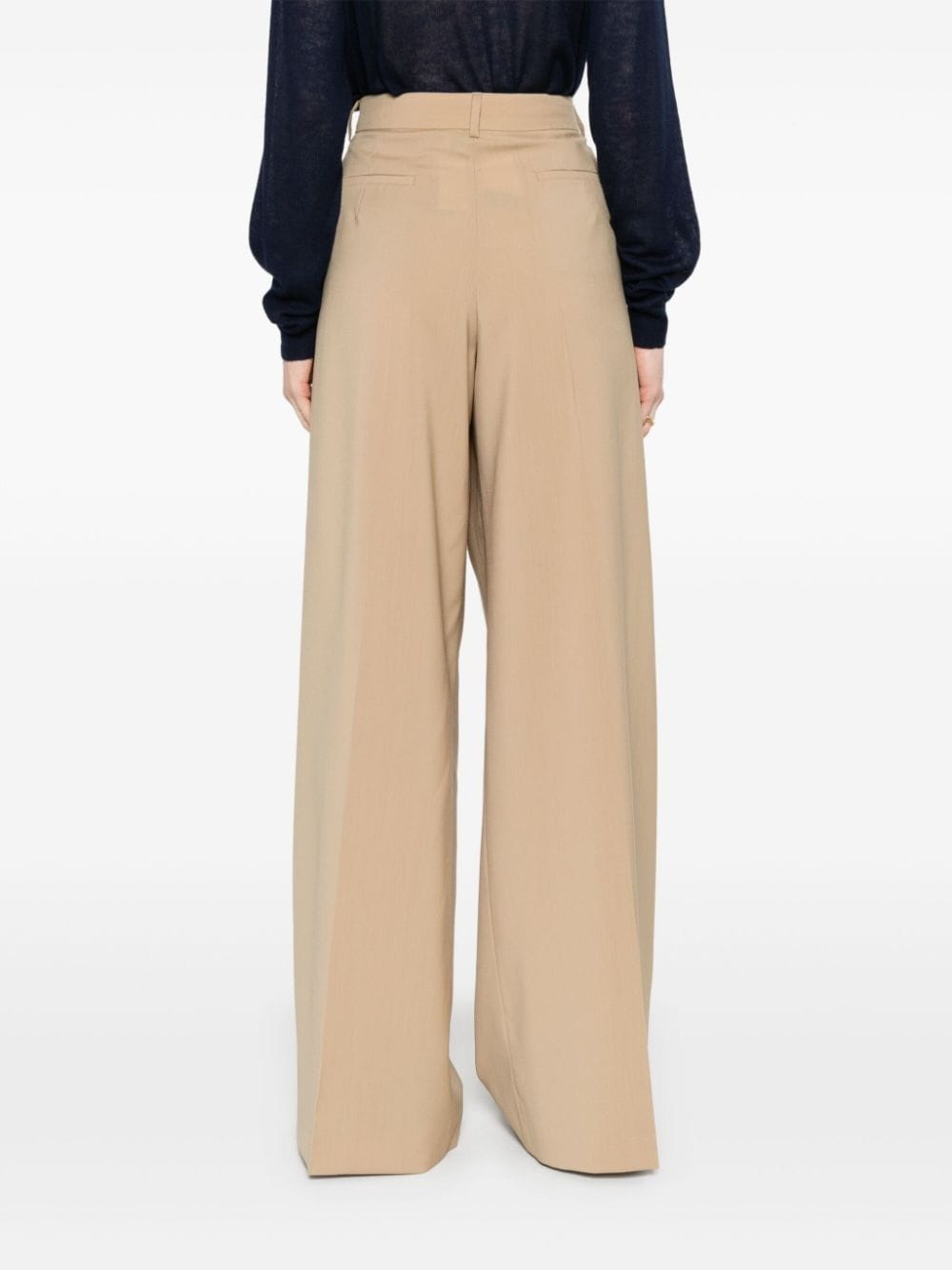 mid-rise palazzo trousers - 4