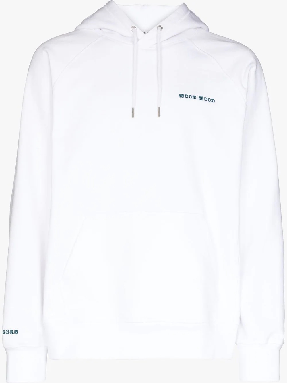 embroidered logo hoodie - 1