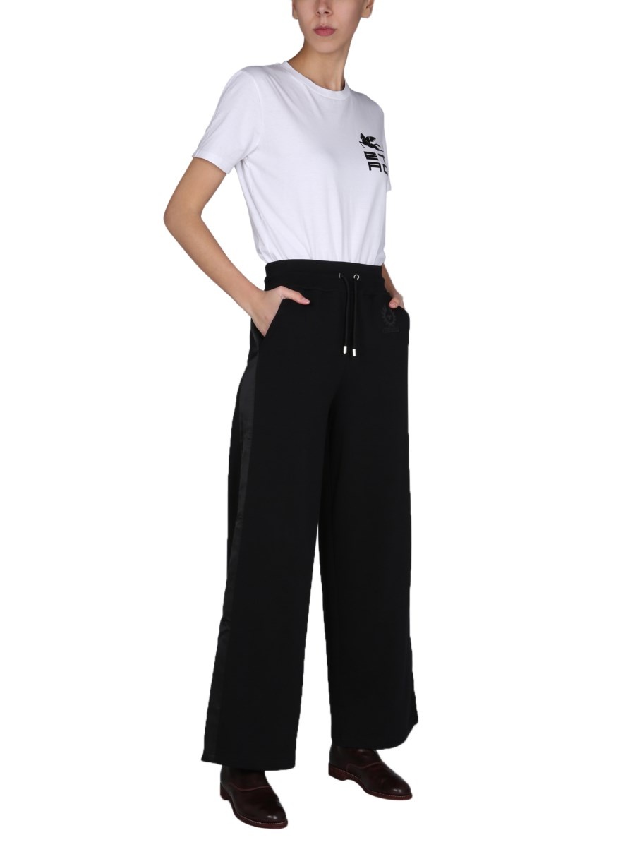 COTTON JERSEY JOGGING PANTS WITH EMBROIDERED LOGO - 2