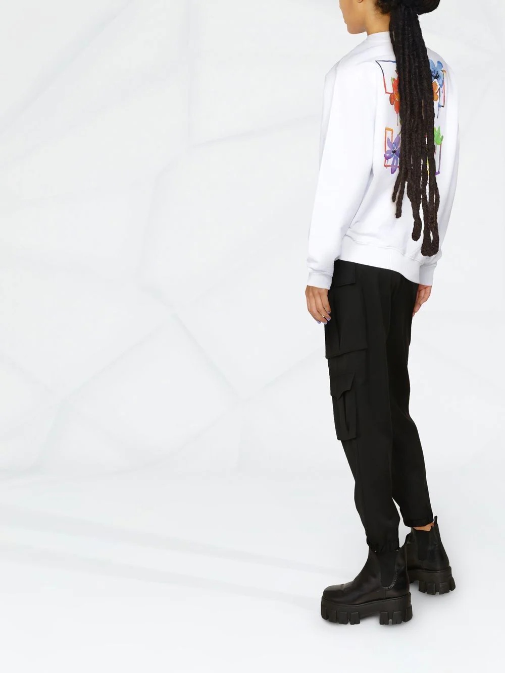 Floral Arrows-print sweatshirt - 3