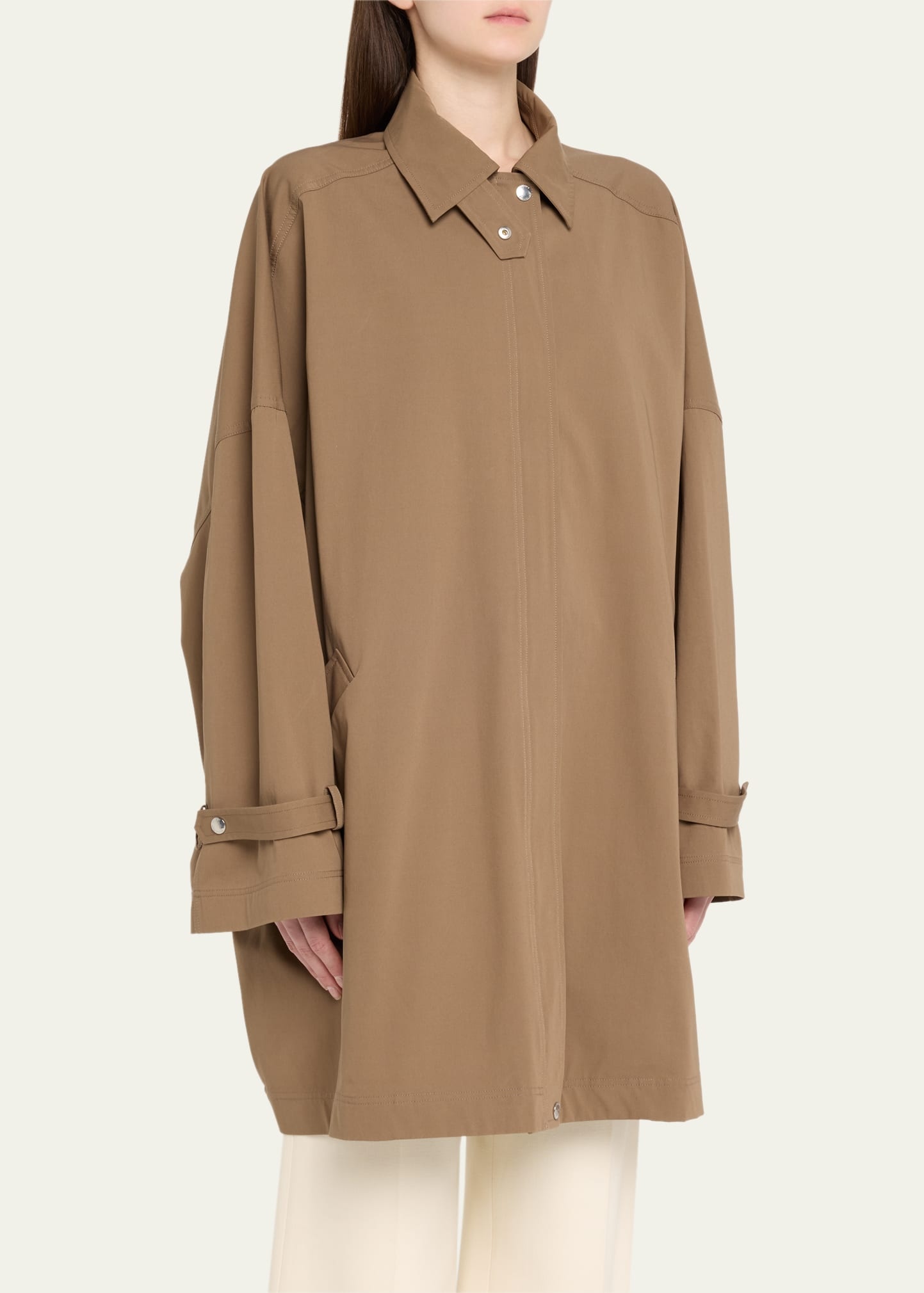 Oversized Trench Jacket - 4