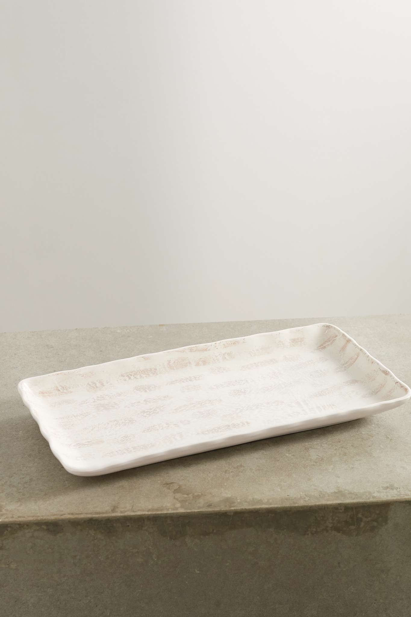 Textured ceramic tray - 1