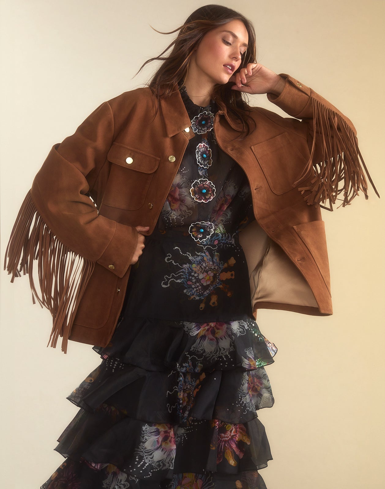 Westward Fringe Suede Jacket - 5