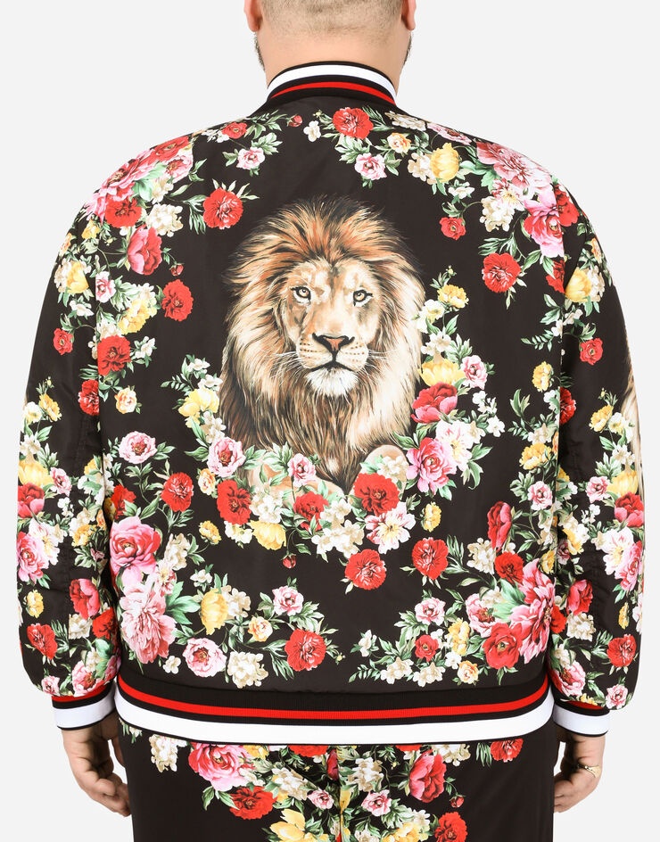 Nylon jacket with lion mix print - 6