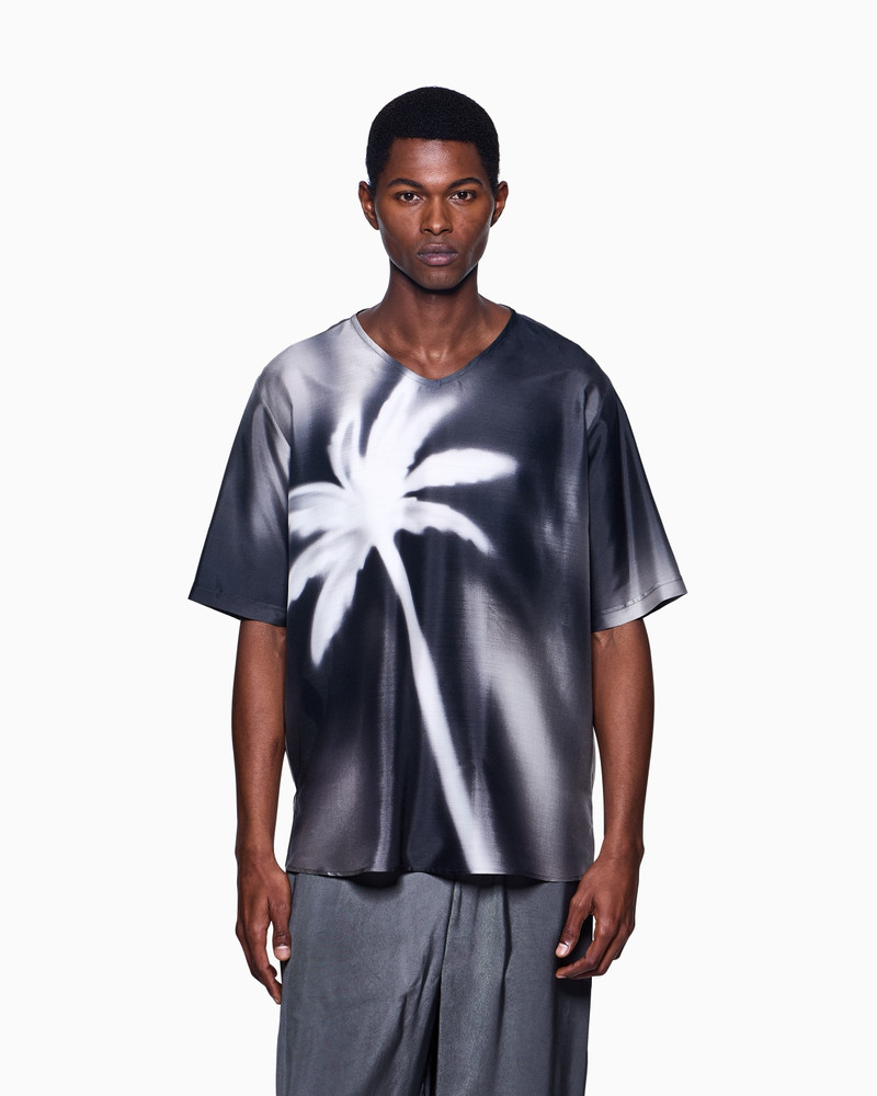 GIORGIO ARMANI PRINTED SILK HABOTAI T-SHIRT SHIRT outlook
