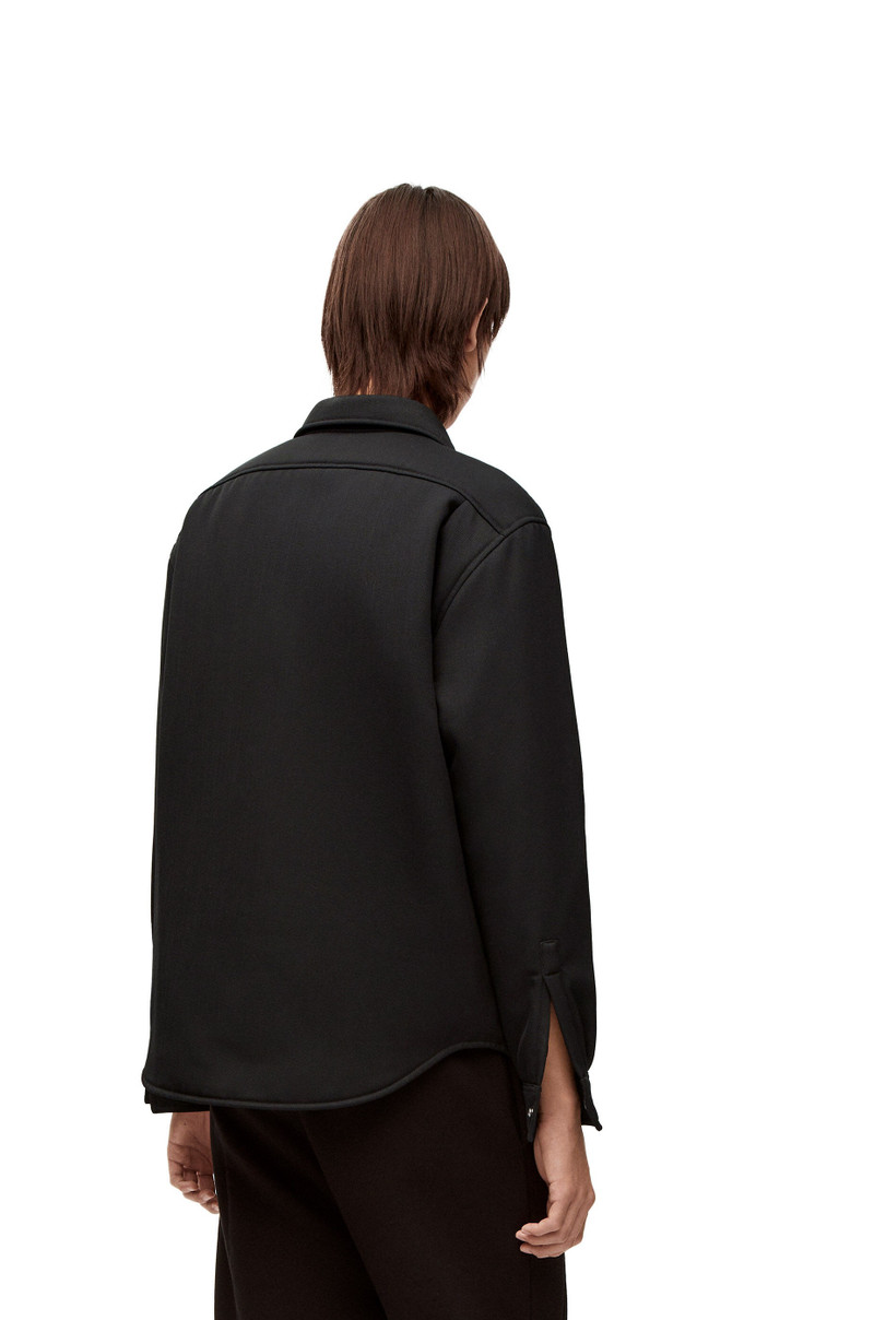 Padded overshirt in wool 4