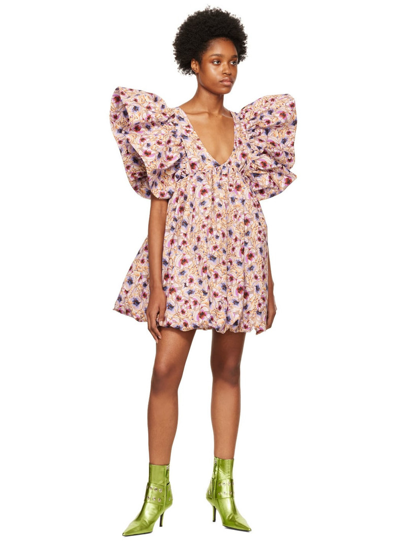 KIKA VARGAS Multicolor Mathilde Minidress outlook