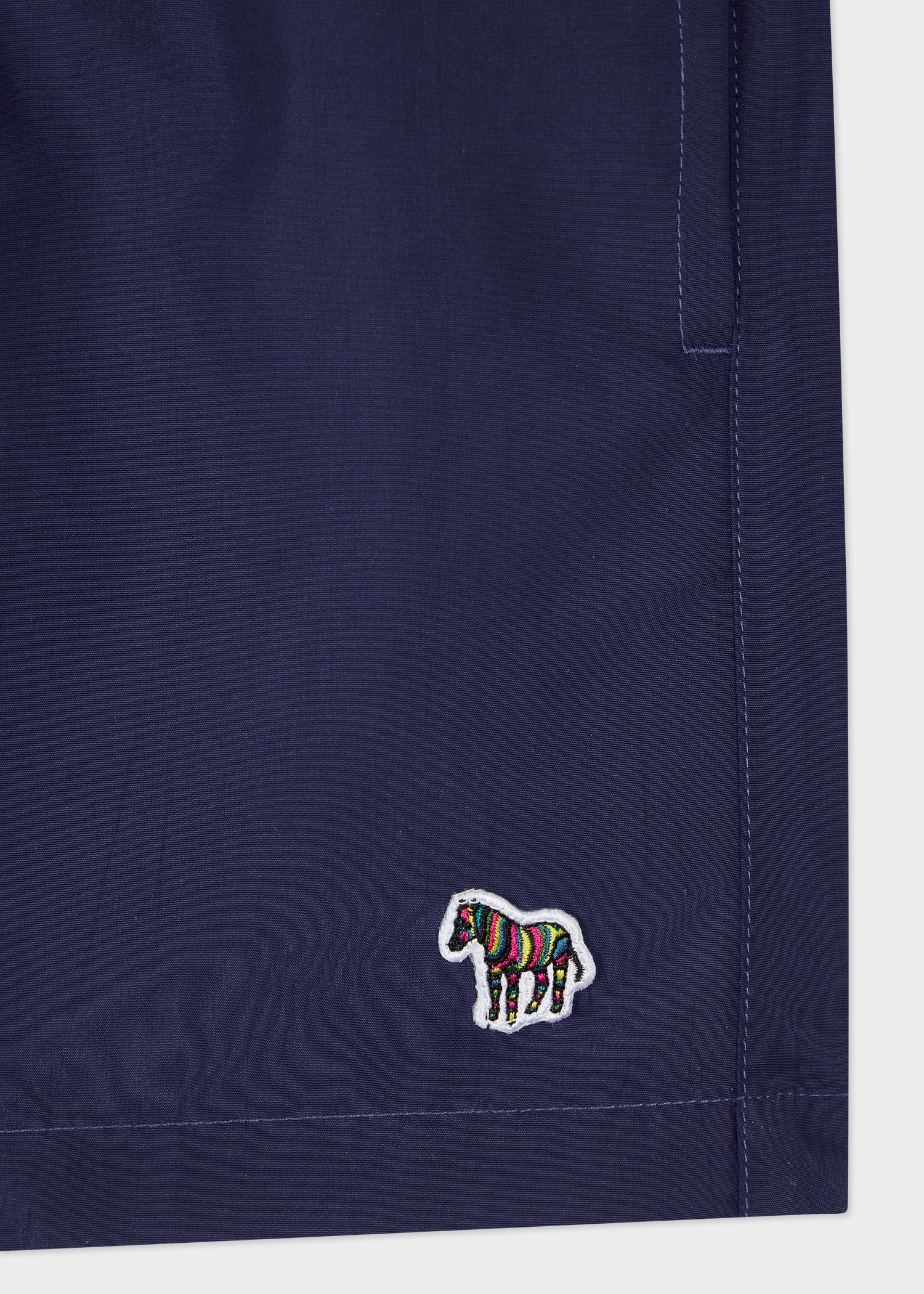 Dark Navy Zebra Logo Swim Shorts - 2