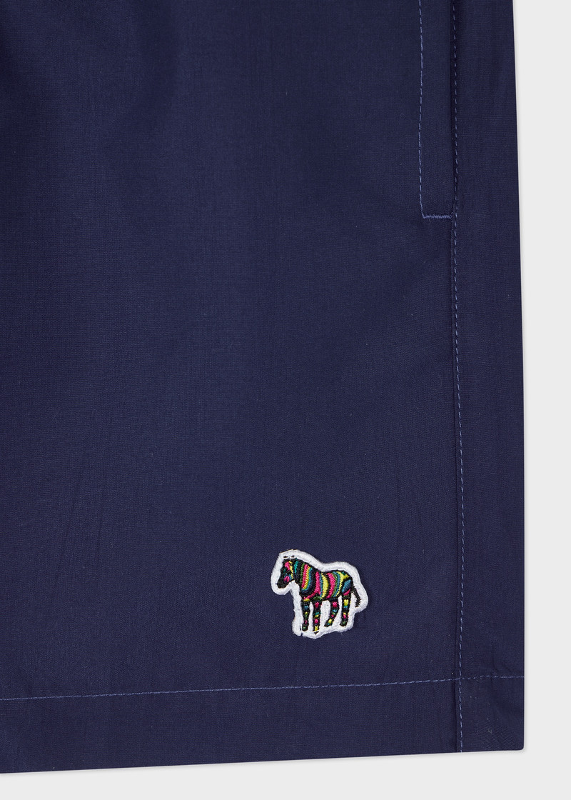 Paul Smith Dark Navy Zebra Logo Swim Shorts outlook