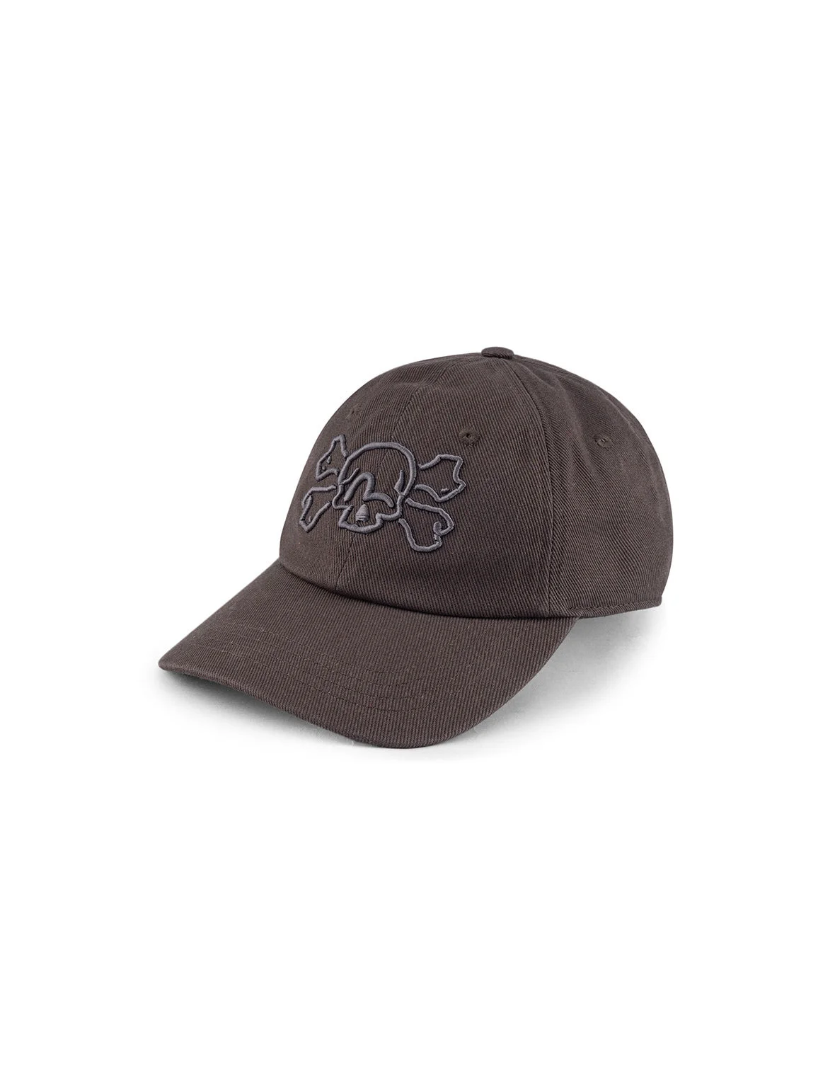 Skull and Seagull Embroidery Cap - 1