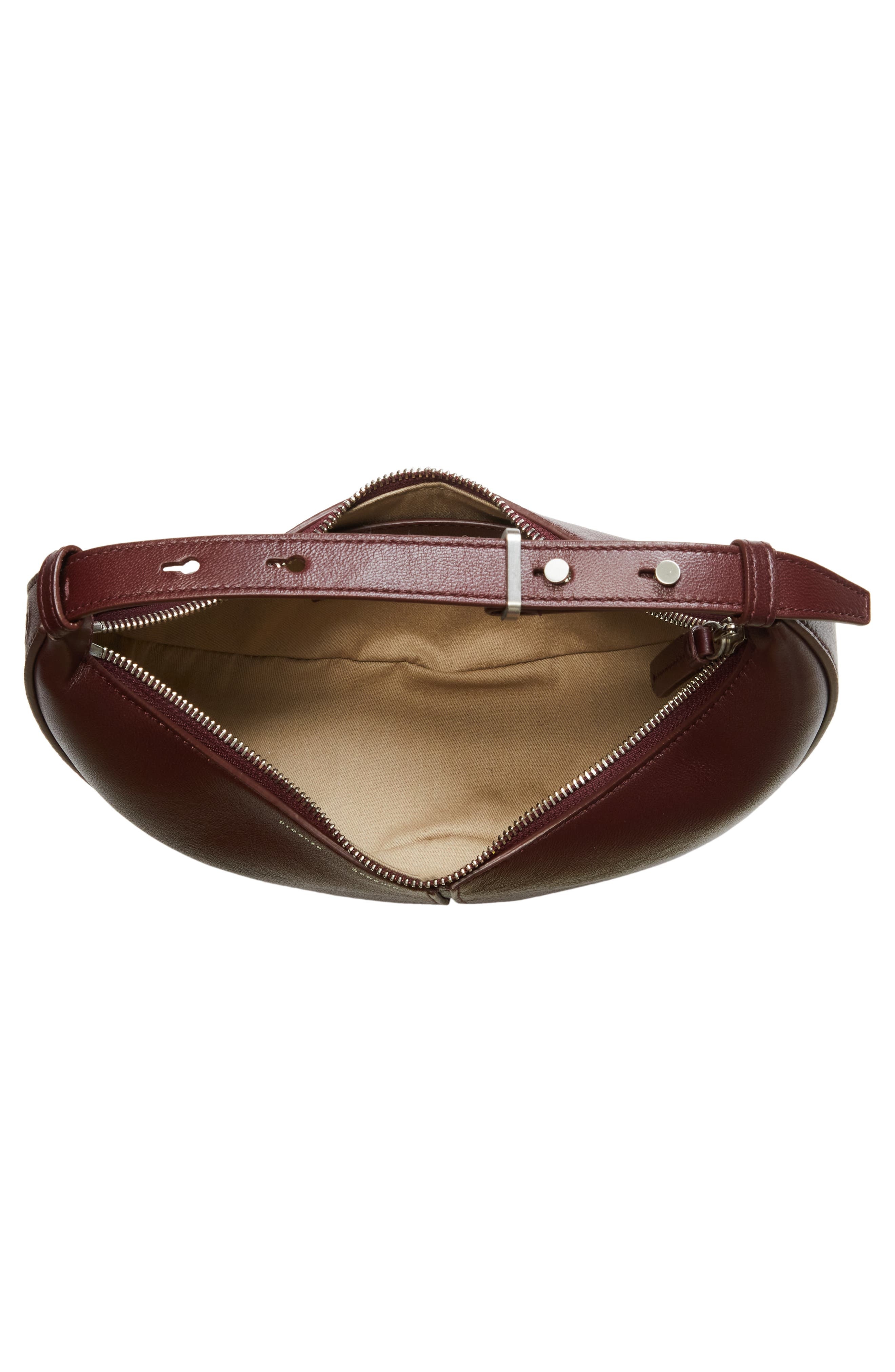 Proenza Schouler Mini Slide Leather Top Handle Bag in Dark Red at Nordstrom - 5