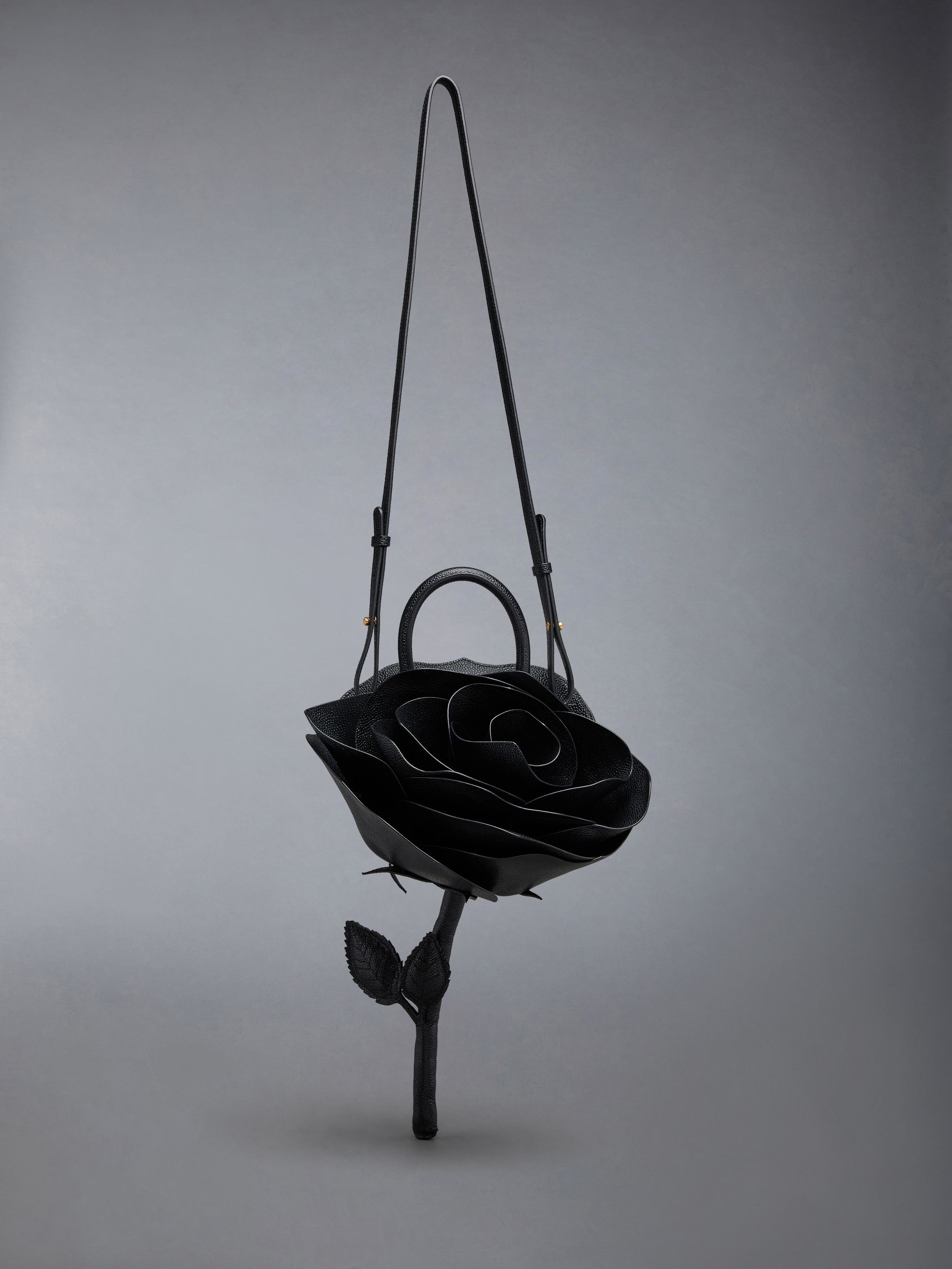 small Rose pebbled crossbody bag - 1
