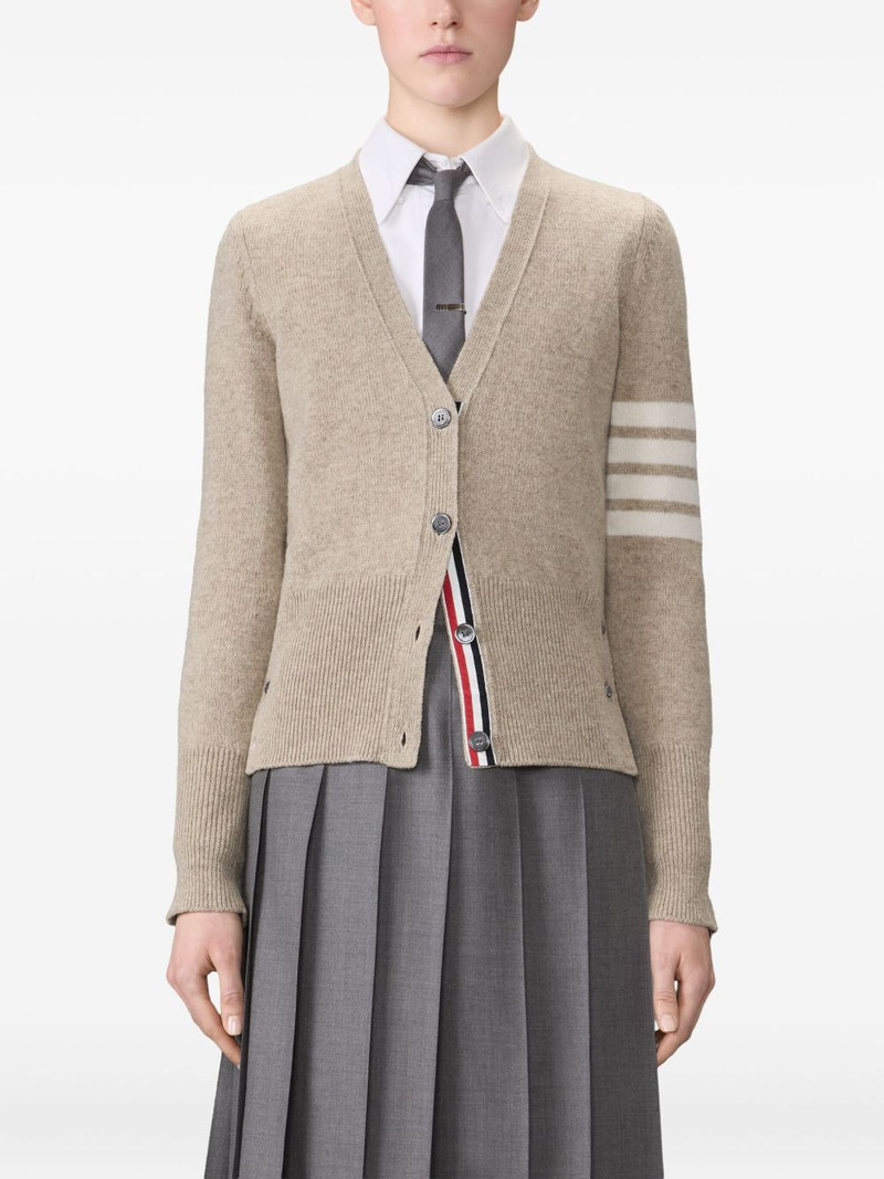 four-bar stripe v-neck cardigan 3