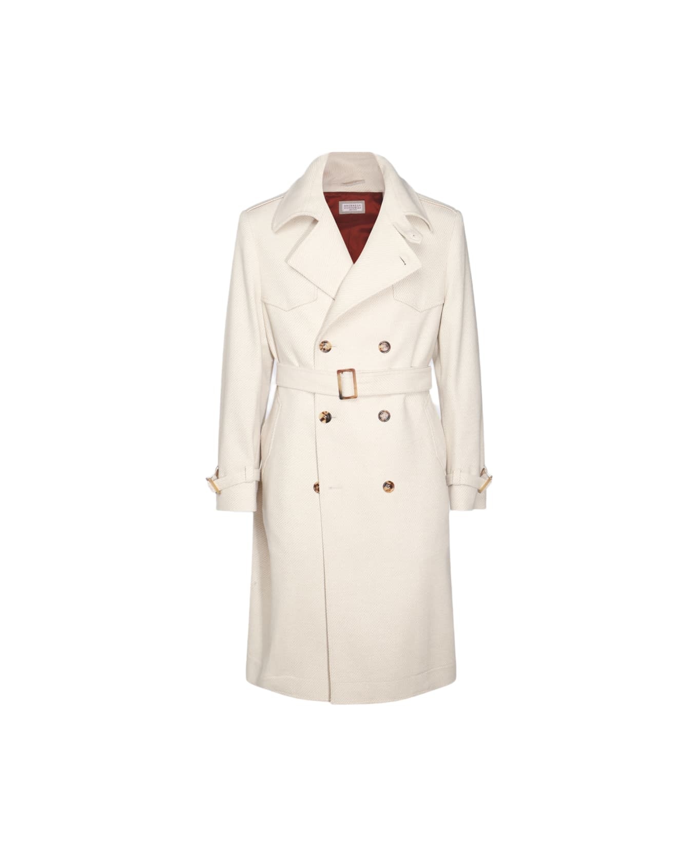 White Wool Coats - 1