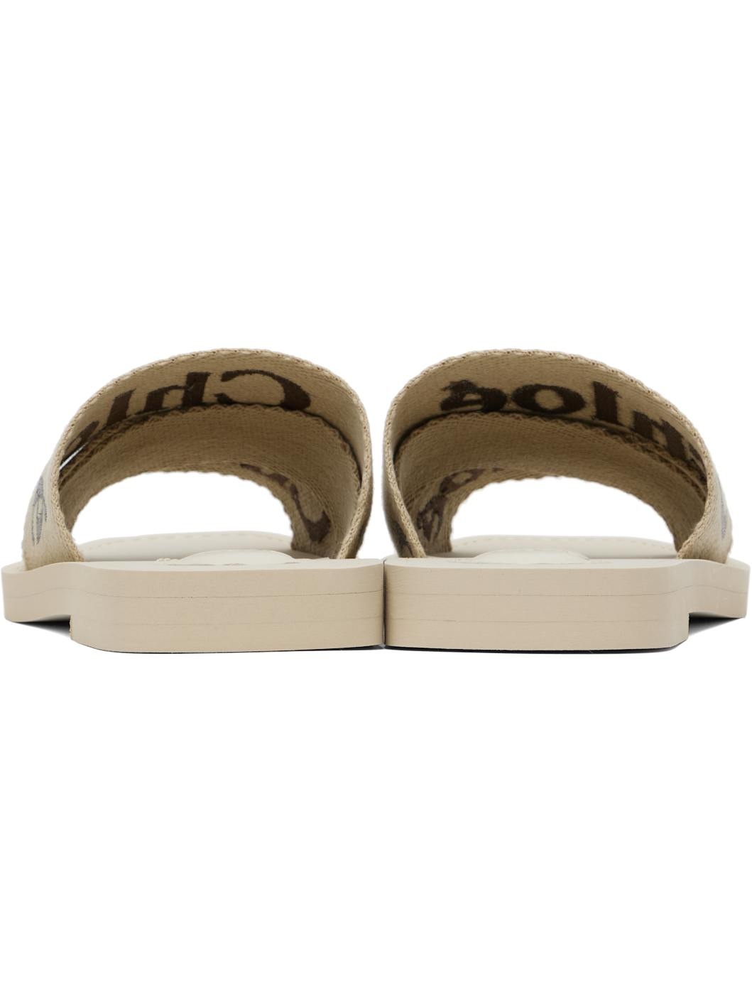 Beige Woody Mules - 2