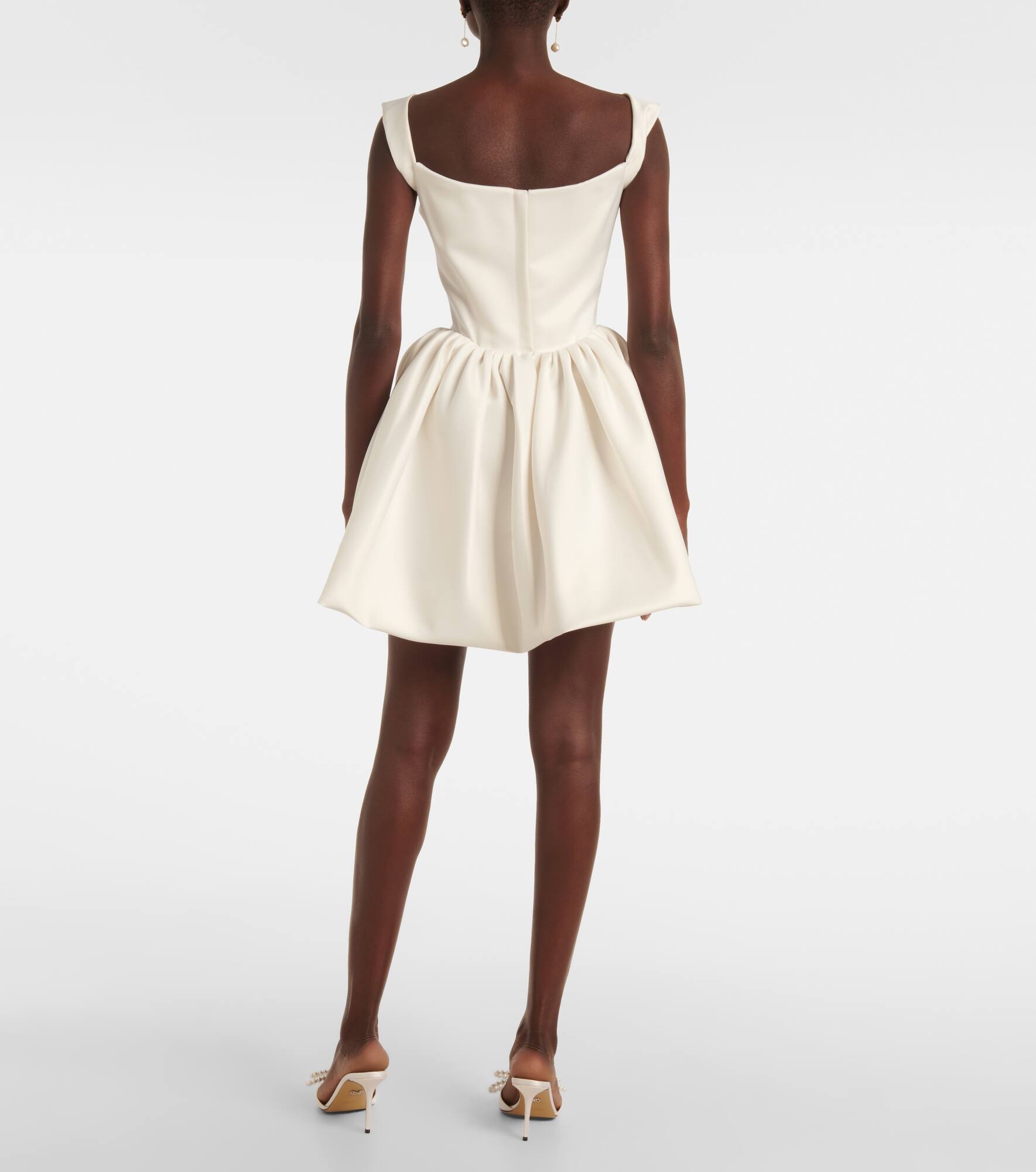 Bridal Bagatelle satin minidress - 3
