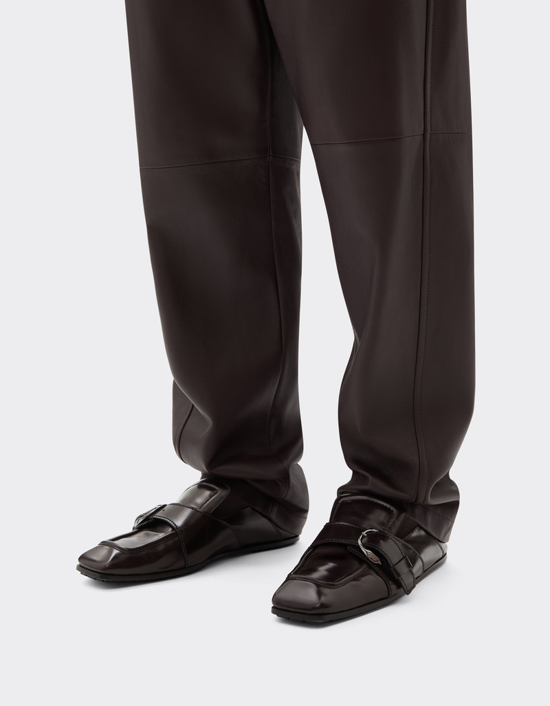 Ferrari Brushed leather loafers outlook