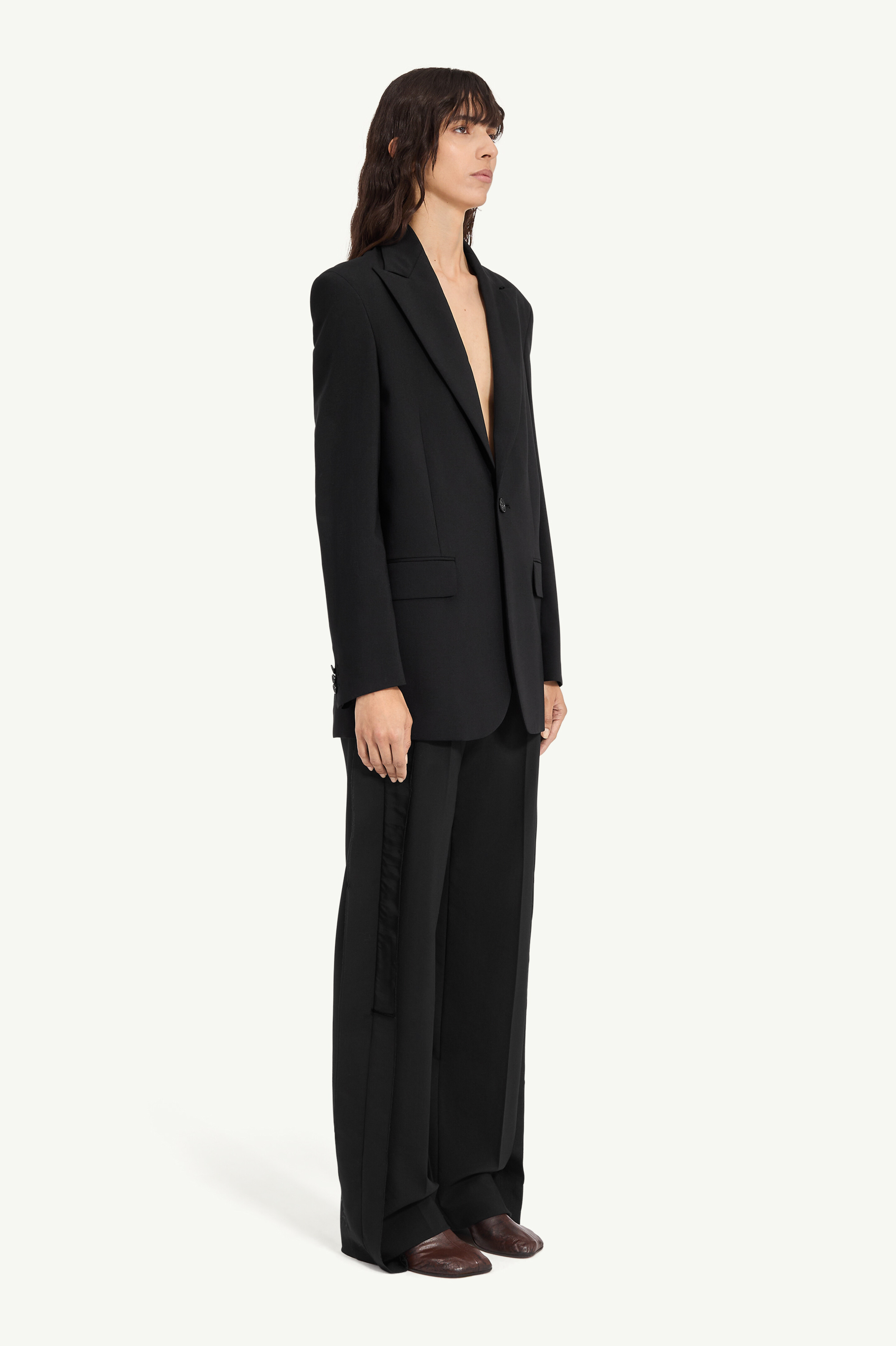 Deconstructed wool blazer - 3