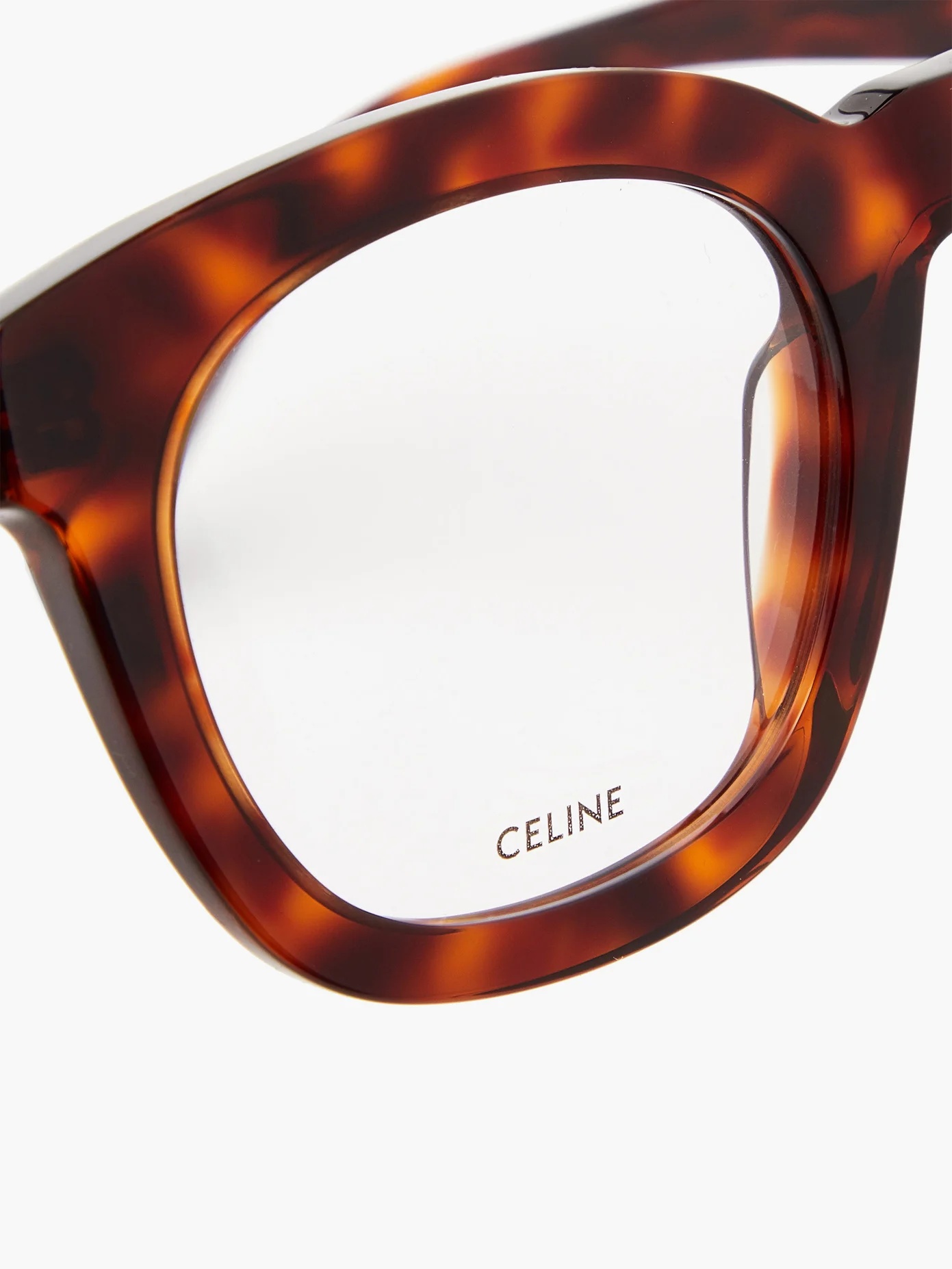 Round tortoiseshell-effect acetate glasses - 6