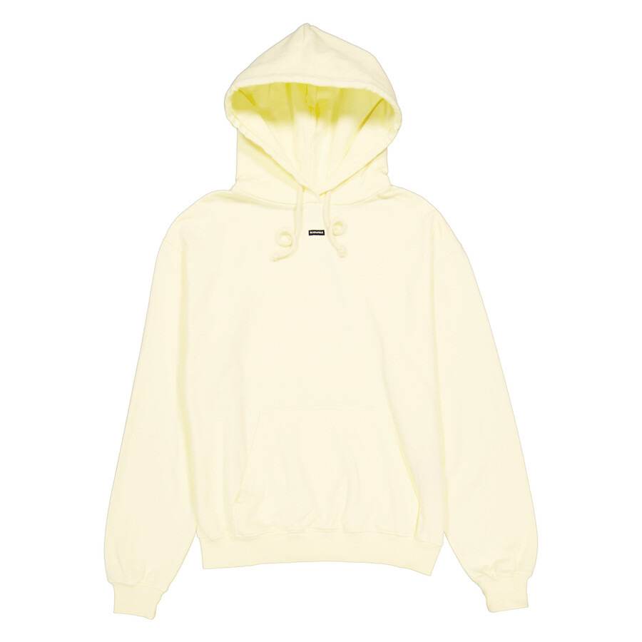 Bluemarble Men's Tender Yellow "Lost In" Print Hoodie - 1