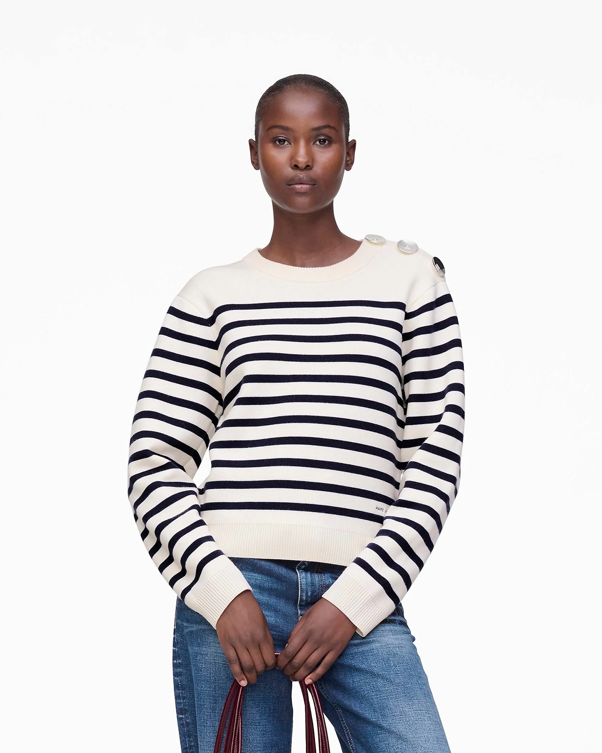 BRETON STRIPE CREWNECK - 1