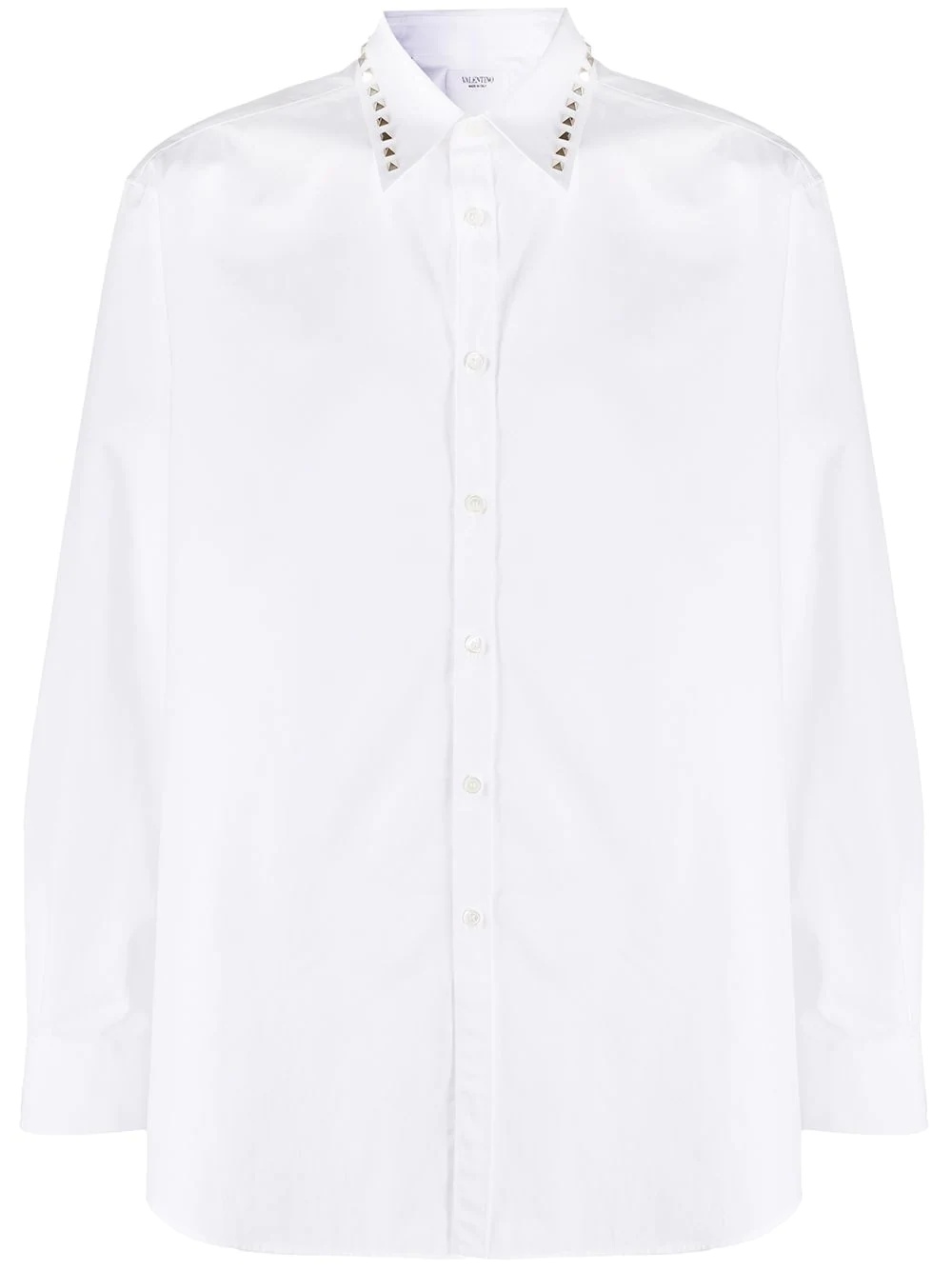 Rockstud collar oversized shirt - 1