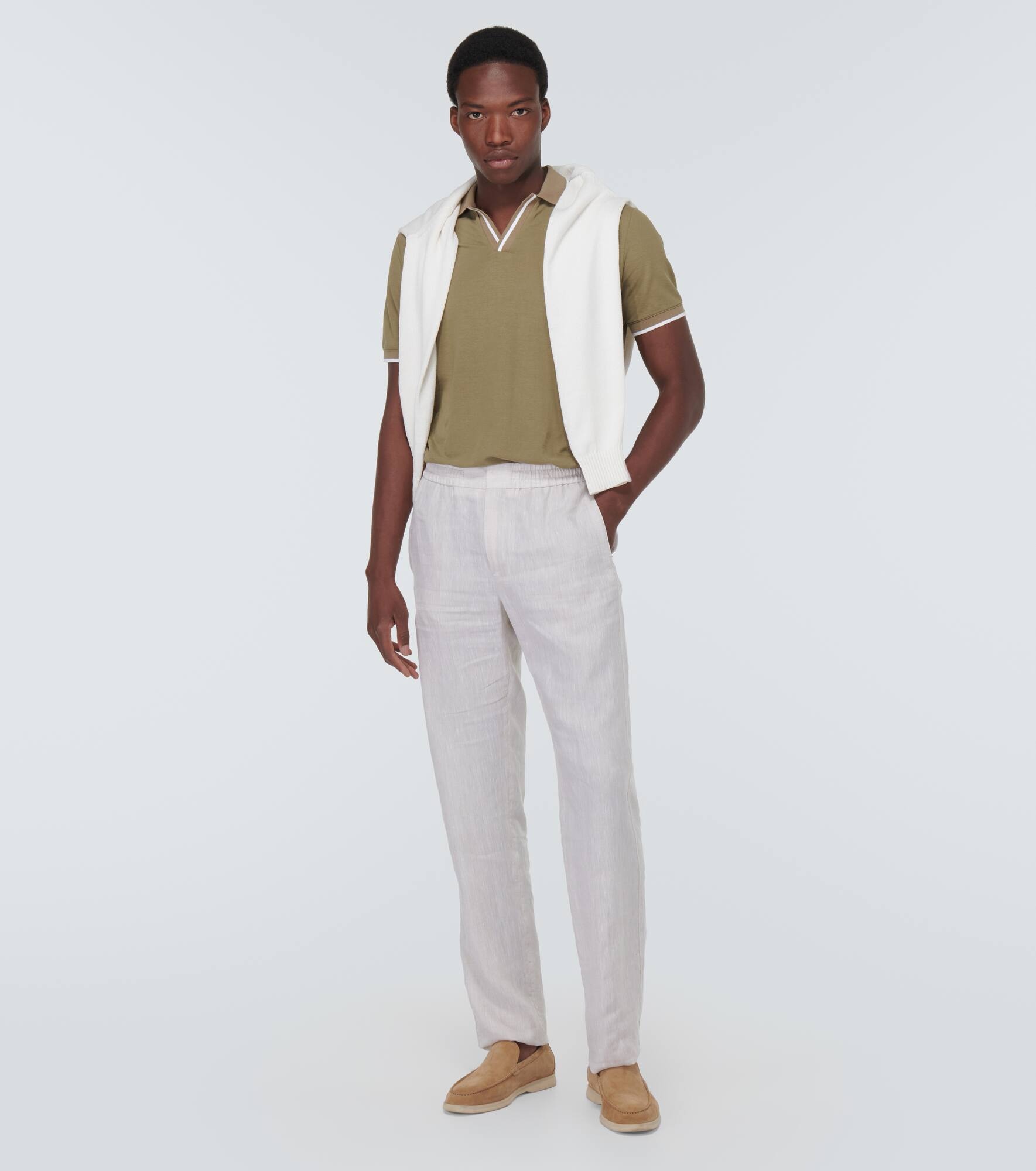 Gadd straight linen pants - 2