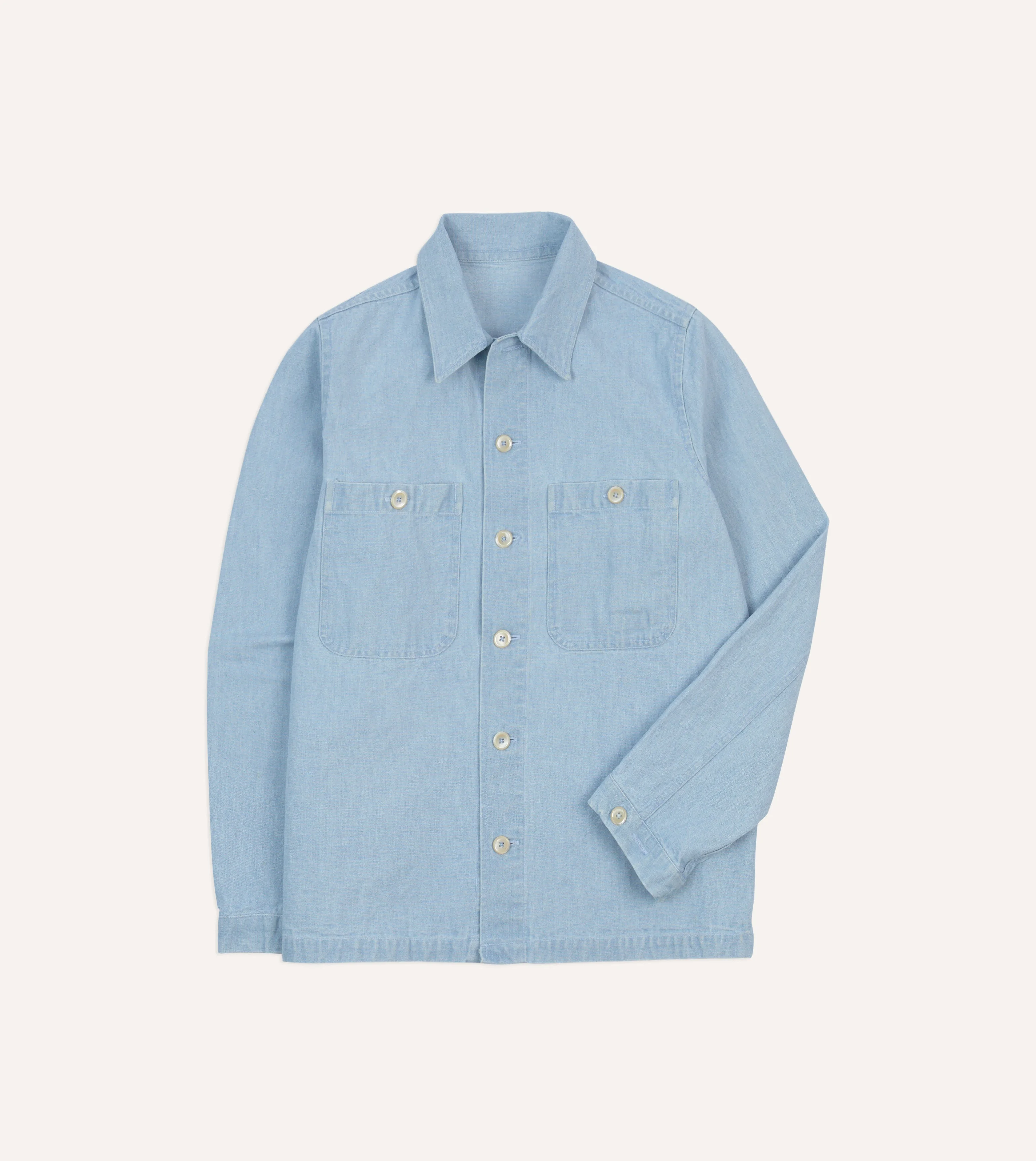 Bleach Wash Denim Field Shirt - 1