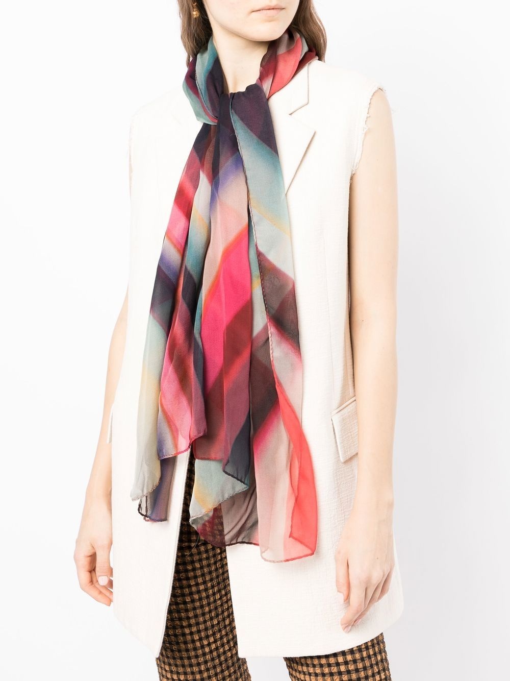 silk Spray Swirl scarf - 2