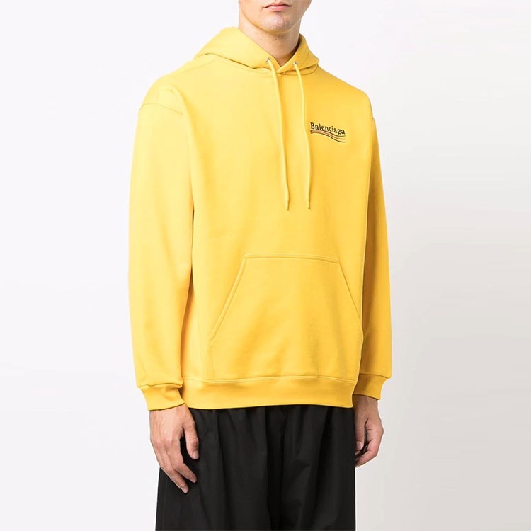 Balenciaga Political Campaign Hoodie Medium Fit 'Yellow' 600583TKVI97442 - 5