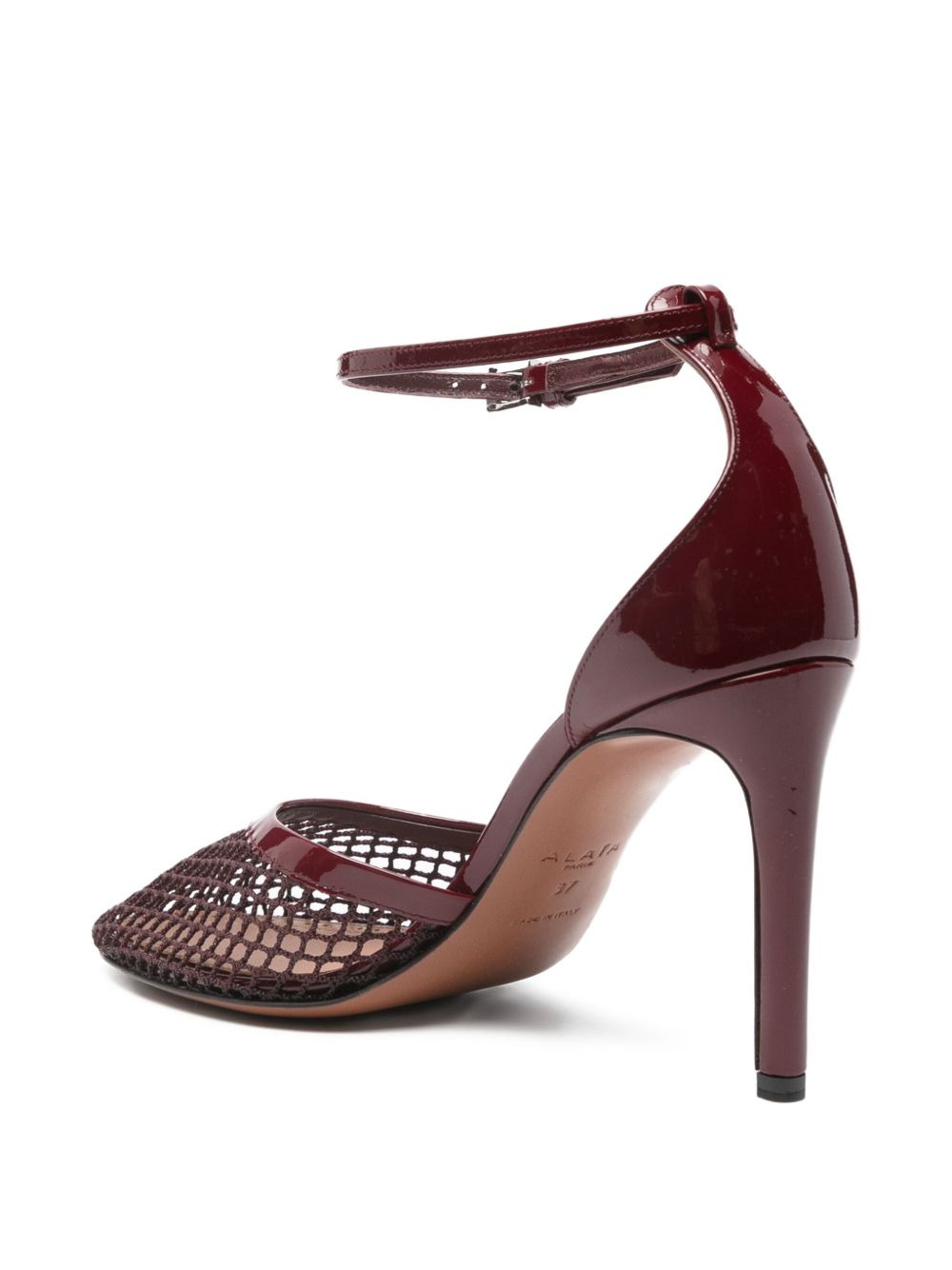 90mm ankle-strap mesh pumps - 3