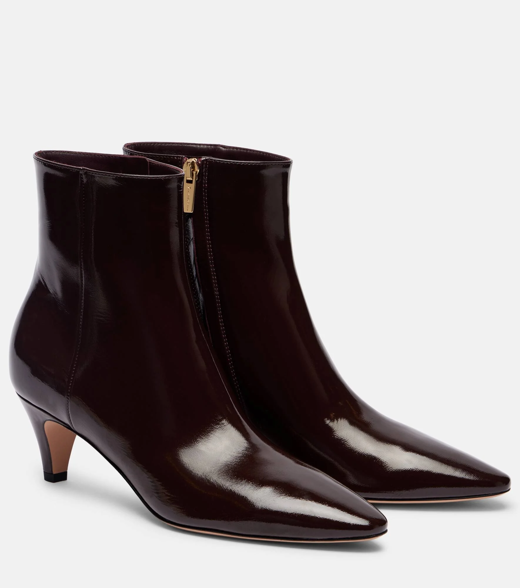 55 patent leather ankle boots - 1