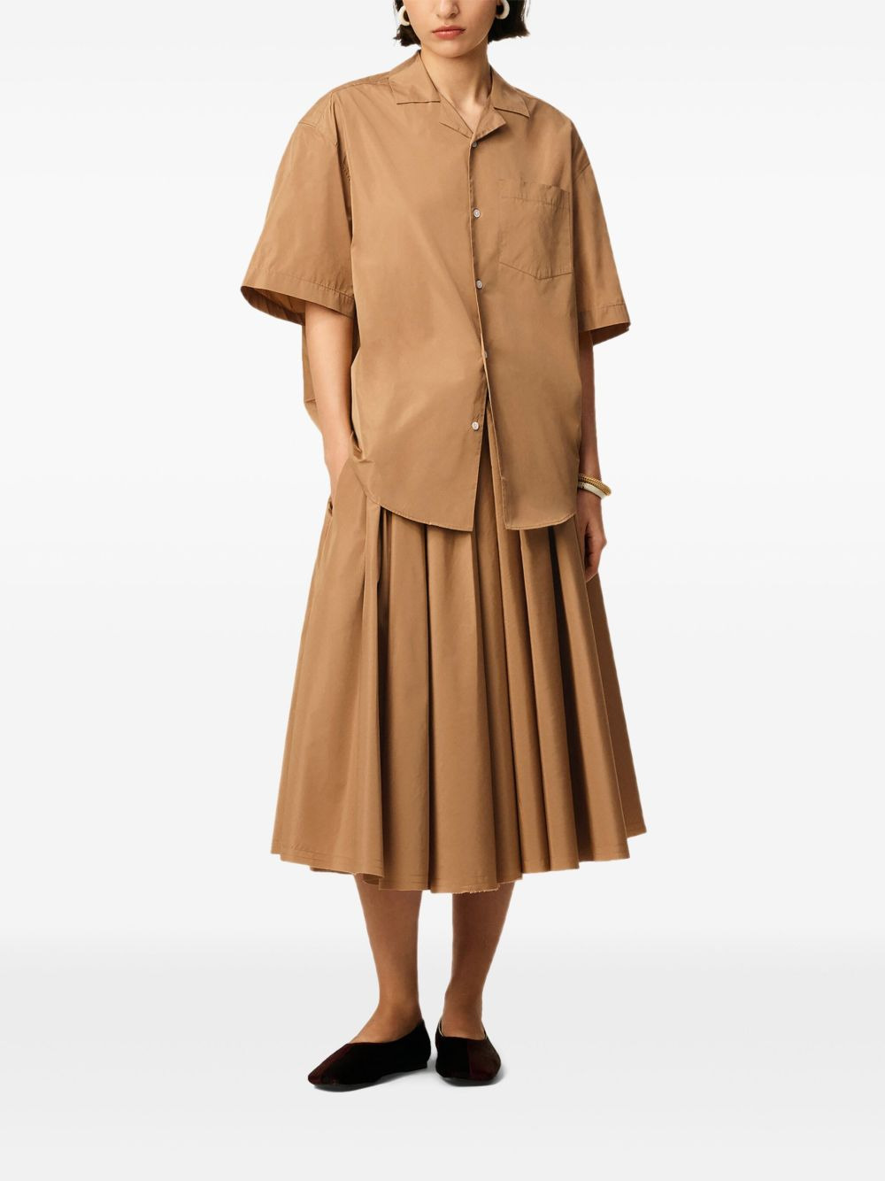 pleated midi skirt - 2
