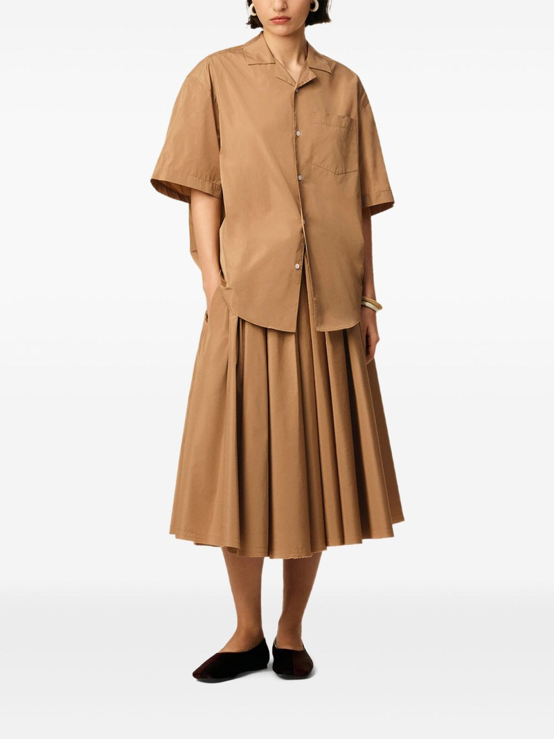 AMI Paris pleated midi skirt outlook