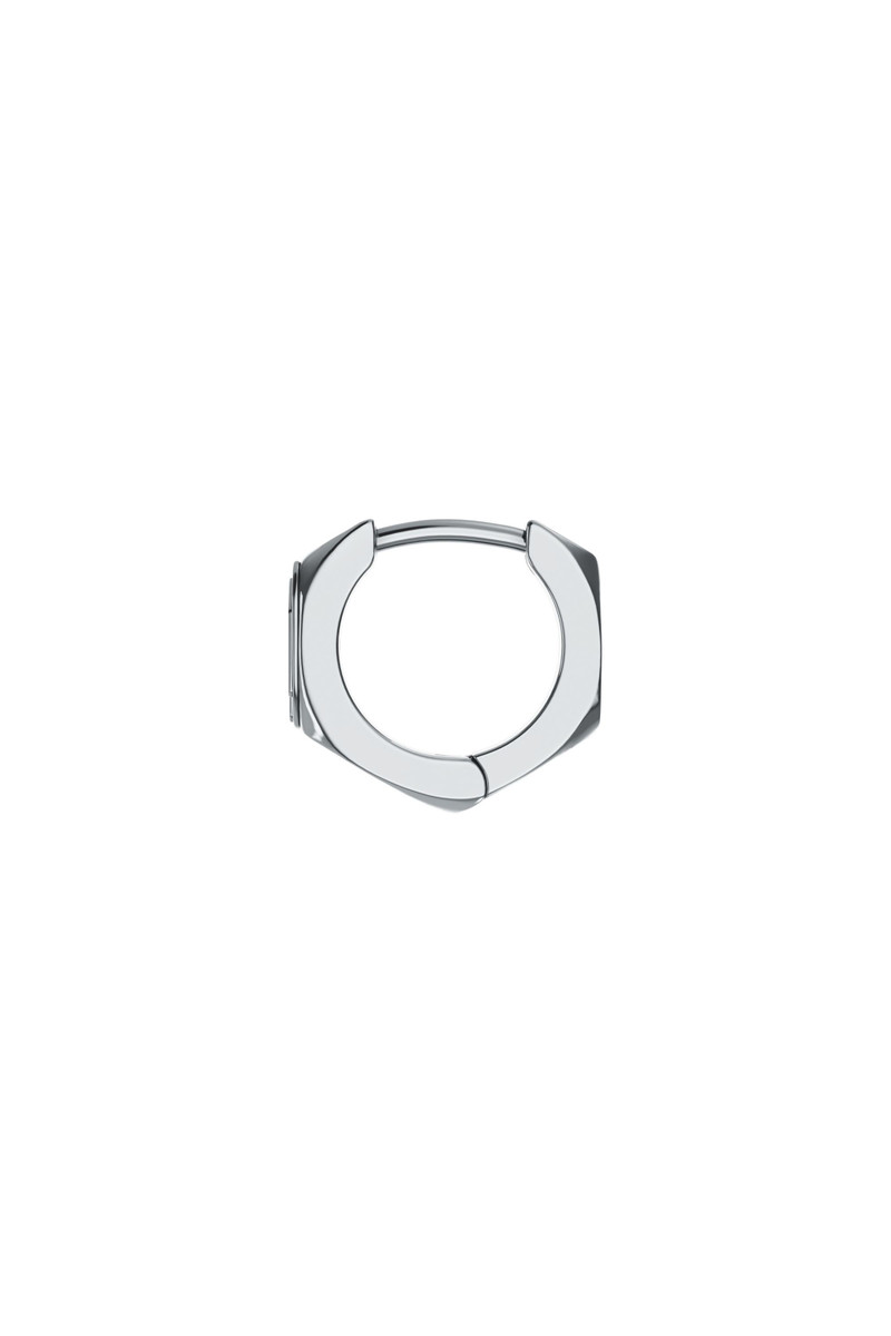 STAINLESS STEEL SINGLE HOOP EARRING 1