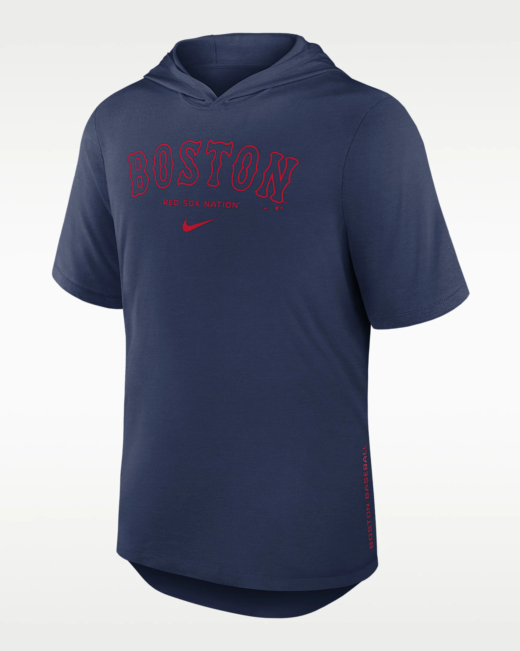 Boston Red Sox Arched Wordmark Men's Nike Dri-FIT MLB Hooded T-Shirt - 1