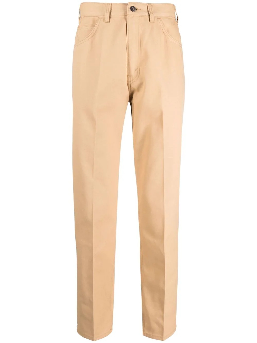 mid-rise straight-leg trousers - 1