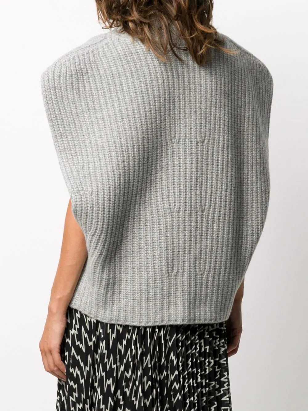 oversized sleeveless jumper - 4