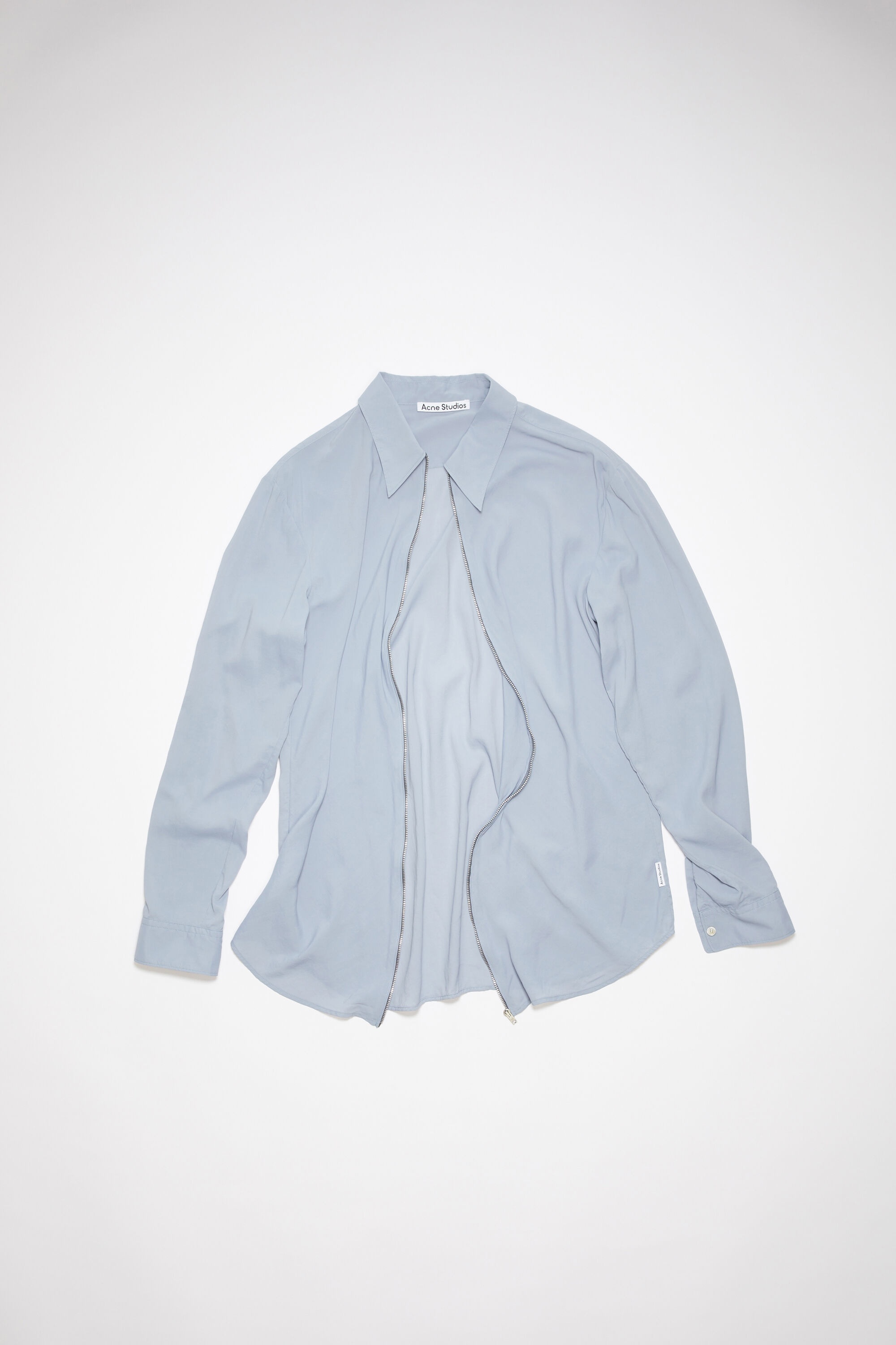 Zippered shirt - Dusty blue - 6