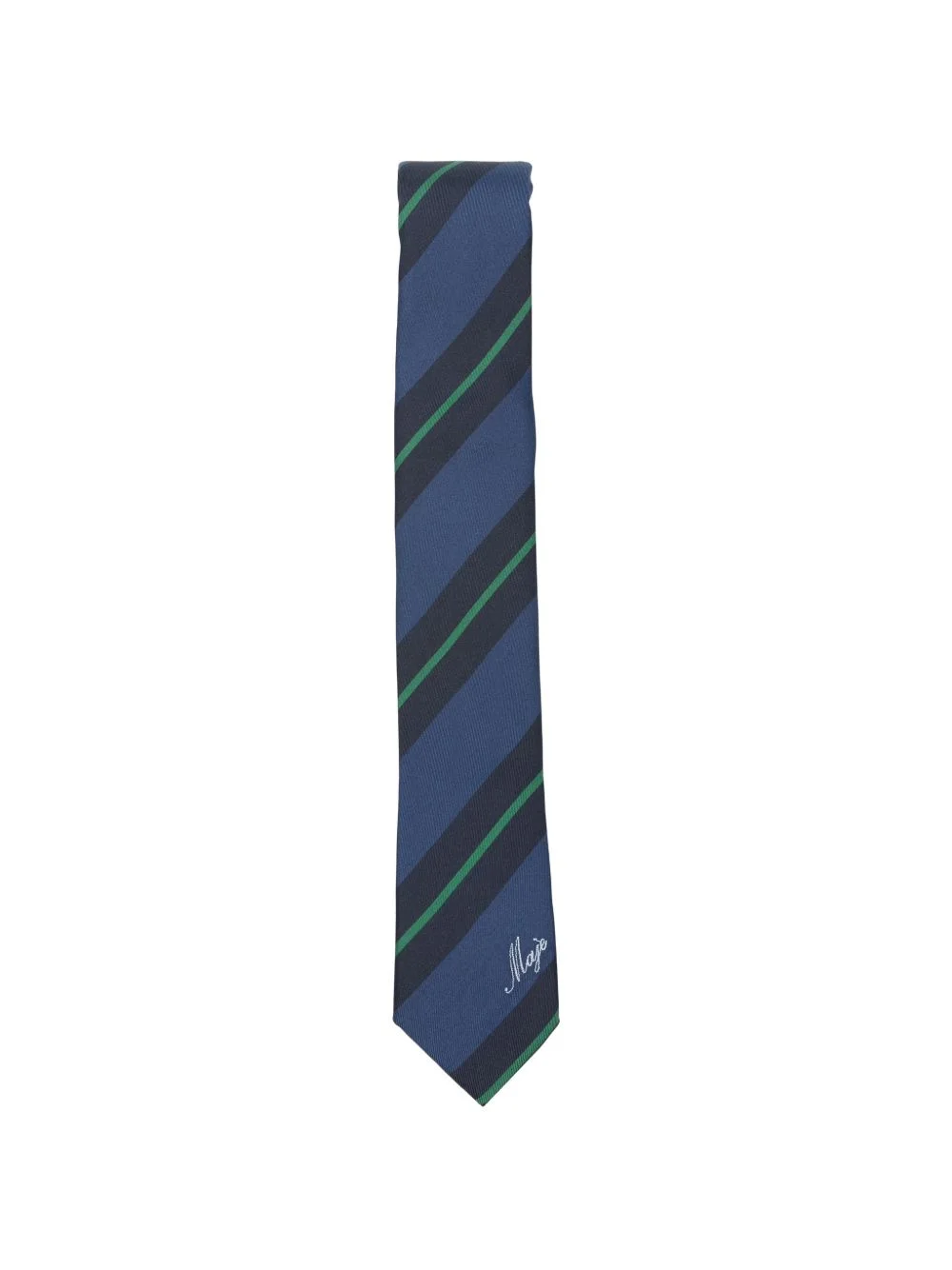 striped silk tie - 1