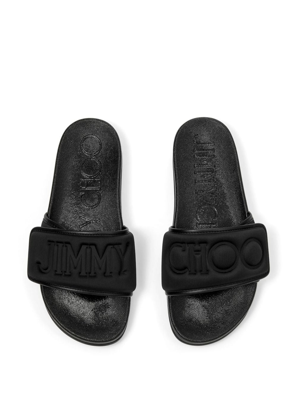 Fitz logo-debossed slides - 4