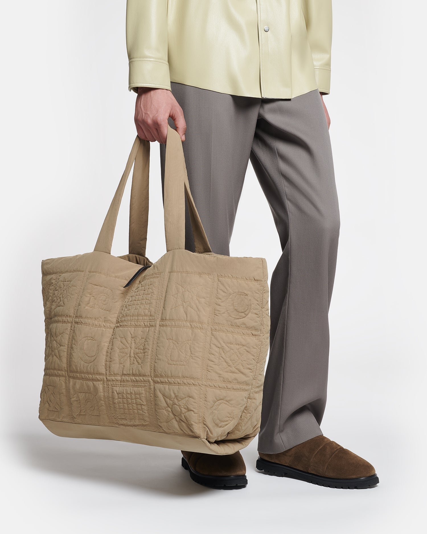 Quilted Tech-Poplin Tote - 6