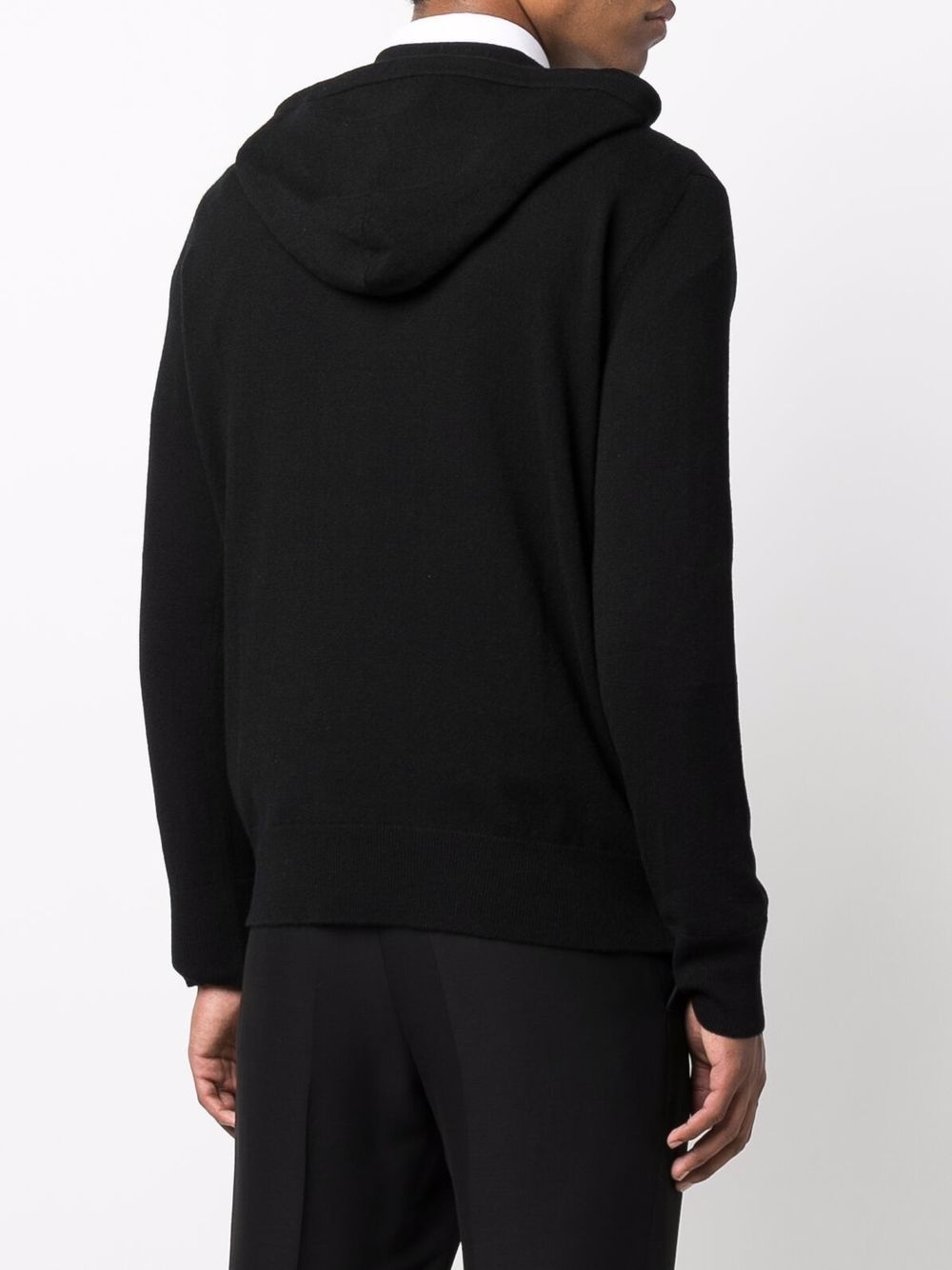 cashmere drawstring hoodie - 4