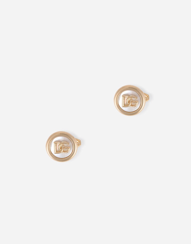 Cufflinks with mother-of-pearl DG logo - 1