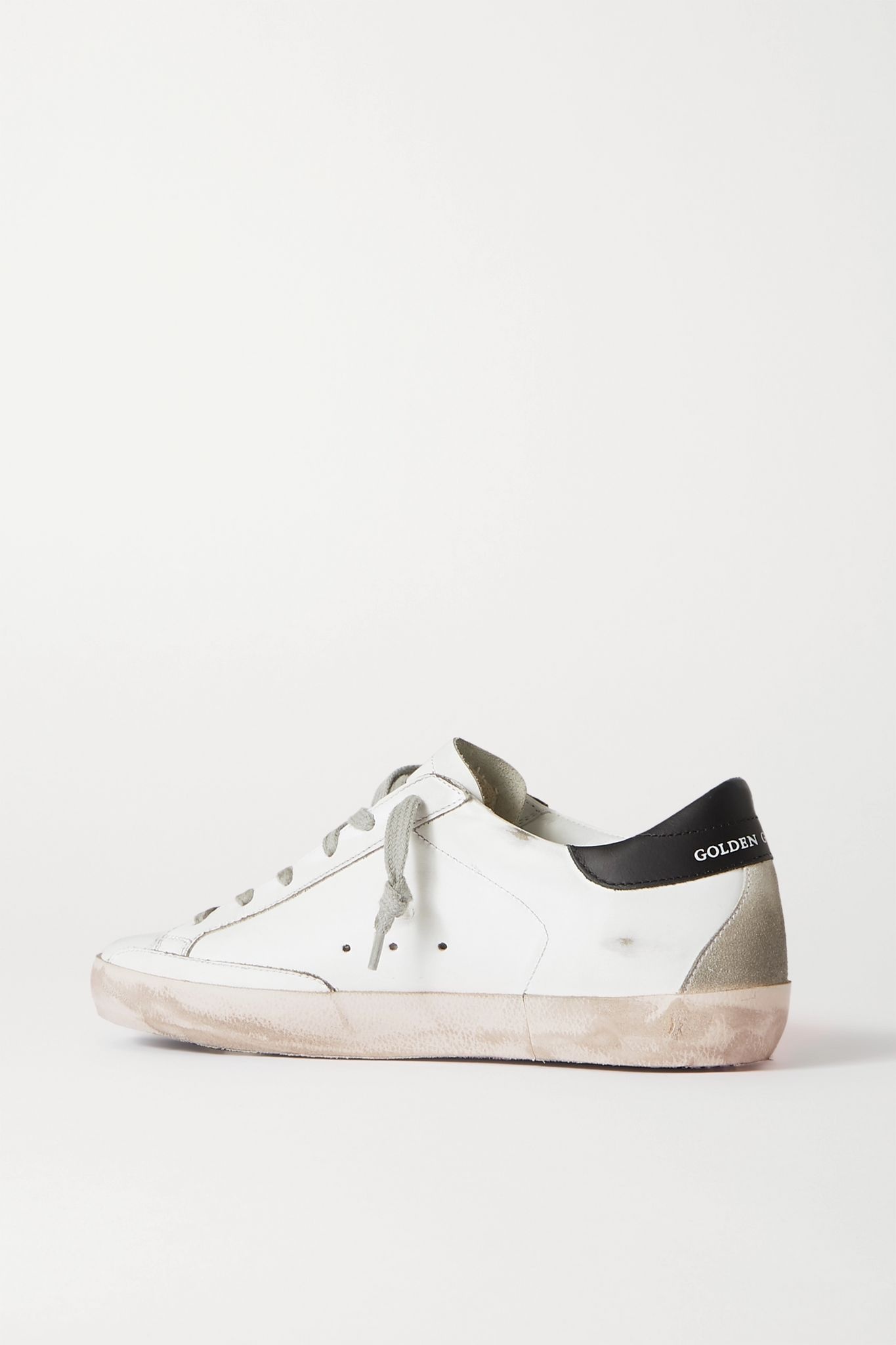 Superstar distressed leather sneakers - 3