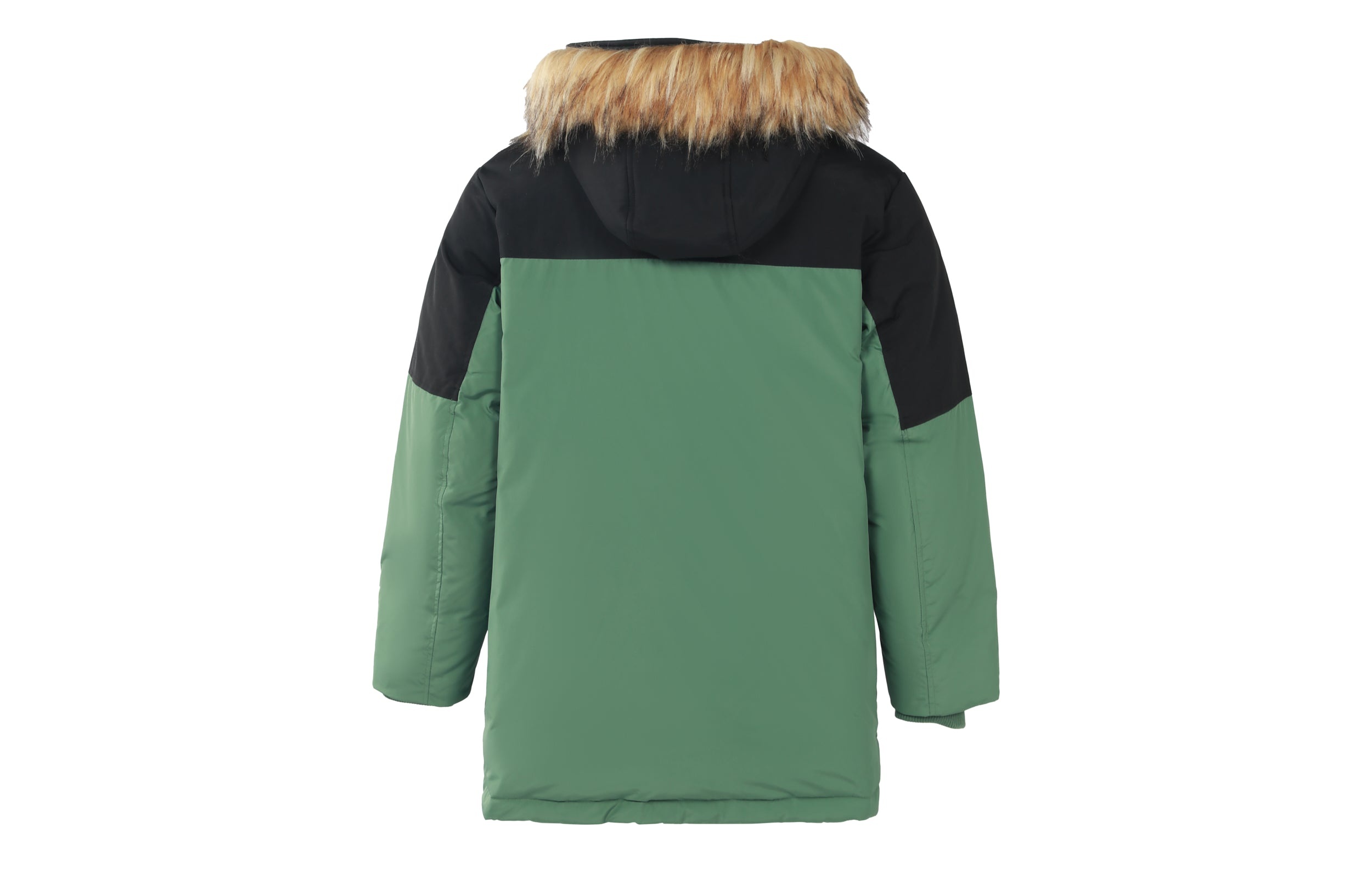 New Balance Color Block Down Jacket 'Green Black' AMJ23355-JD - 2