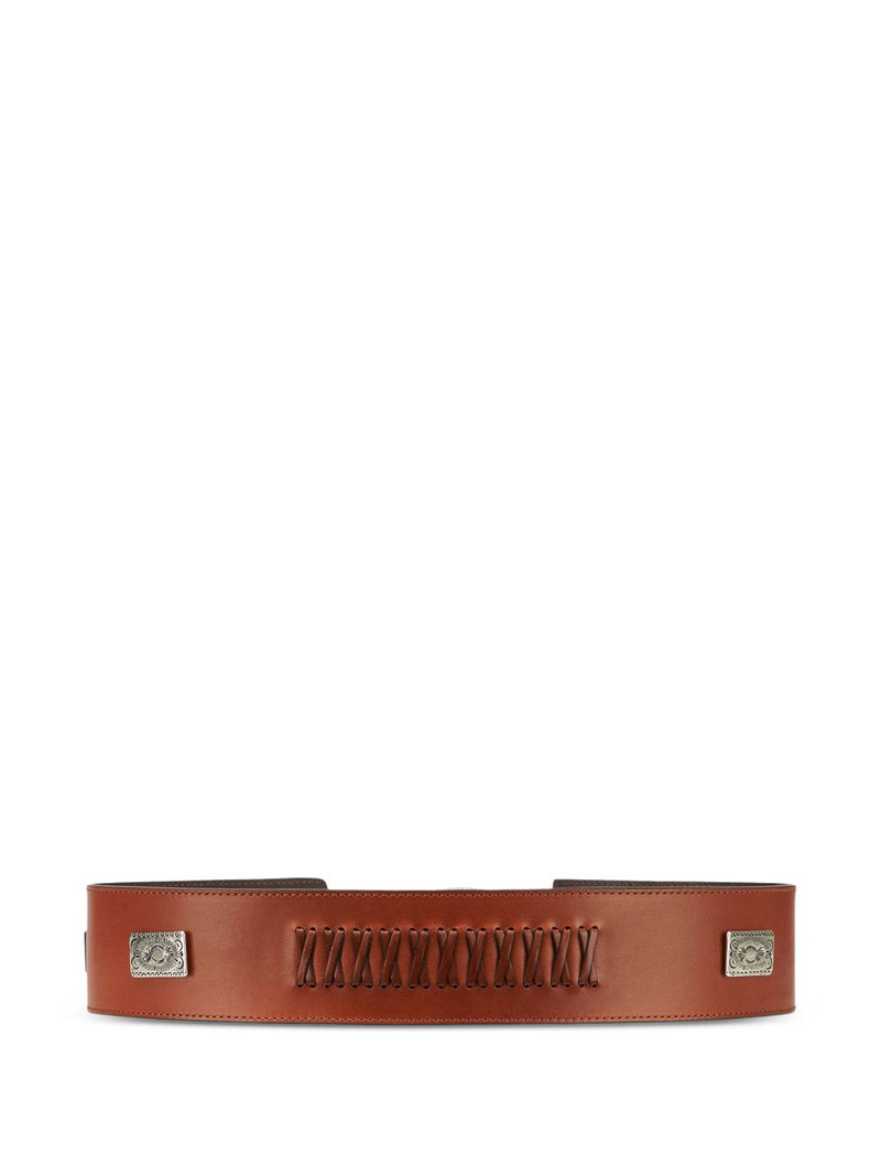 FORTELA engraved oval buckle belt outlook