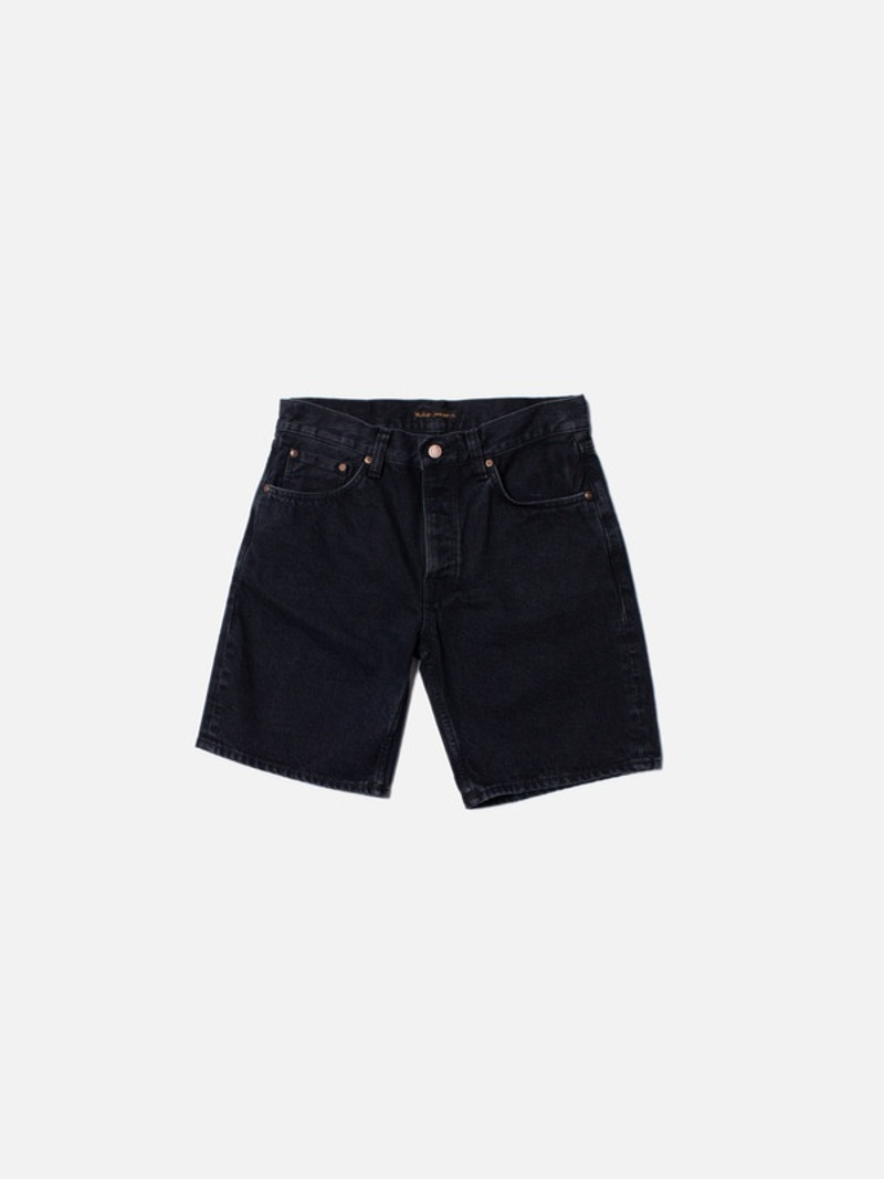 Nudie Jeans Seth Shorts Black Stone outlook