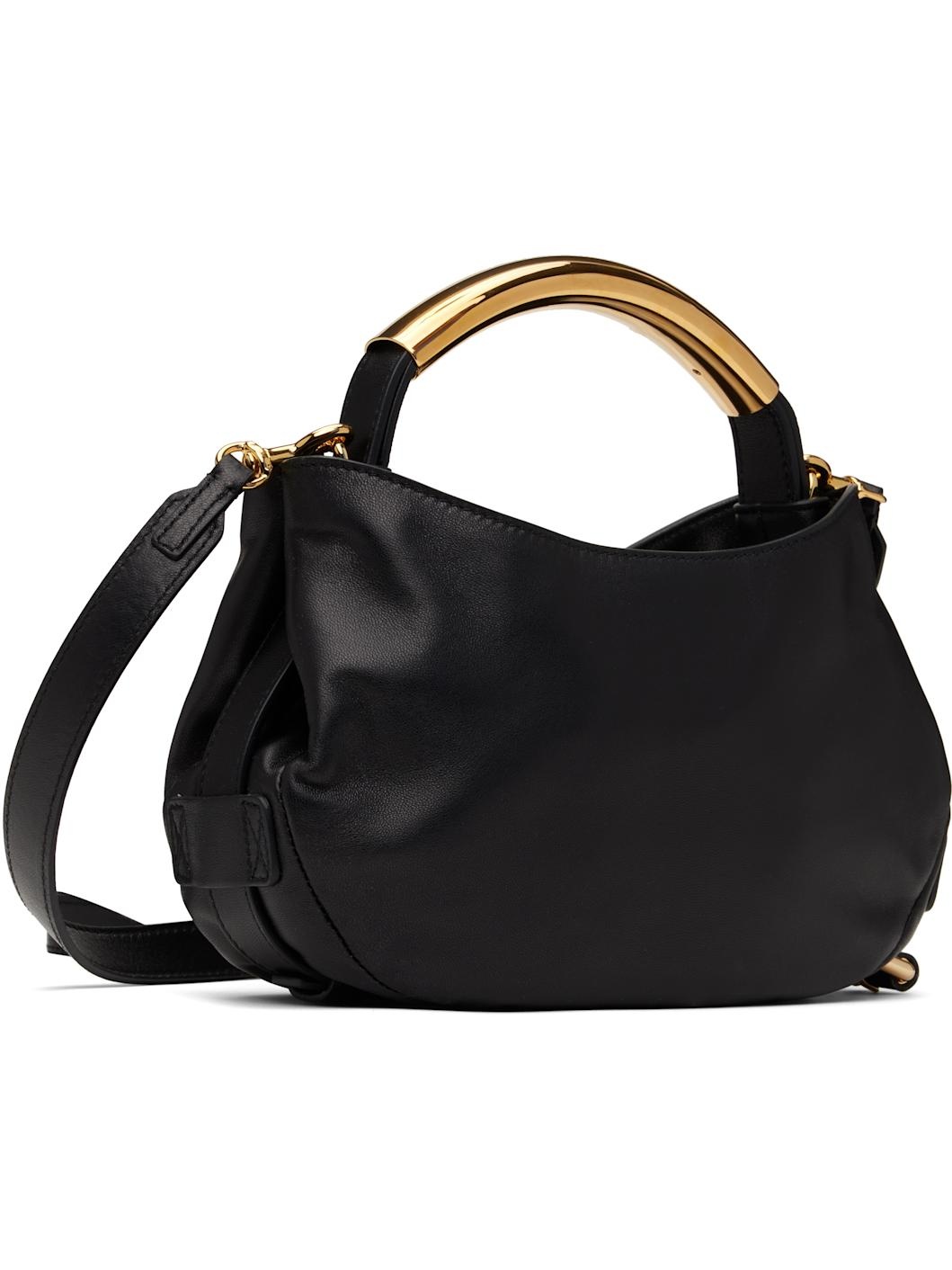 Black 'Moschino Handle Me' Small Bag - 3