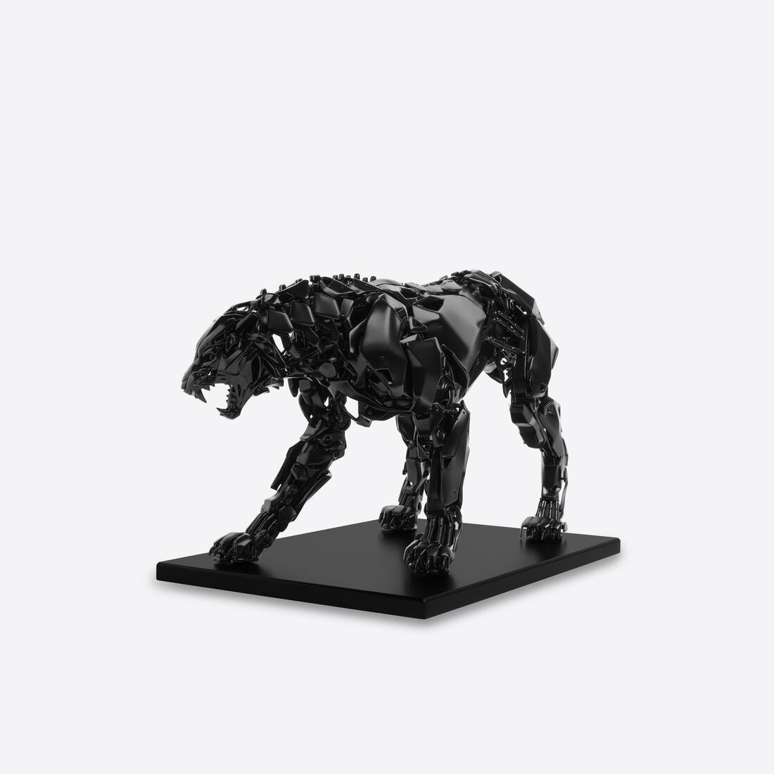 Tiger Sculpture  in Black - 4